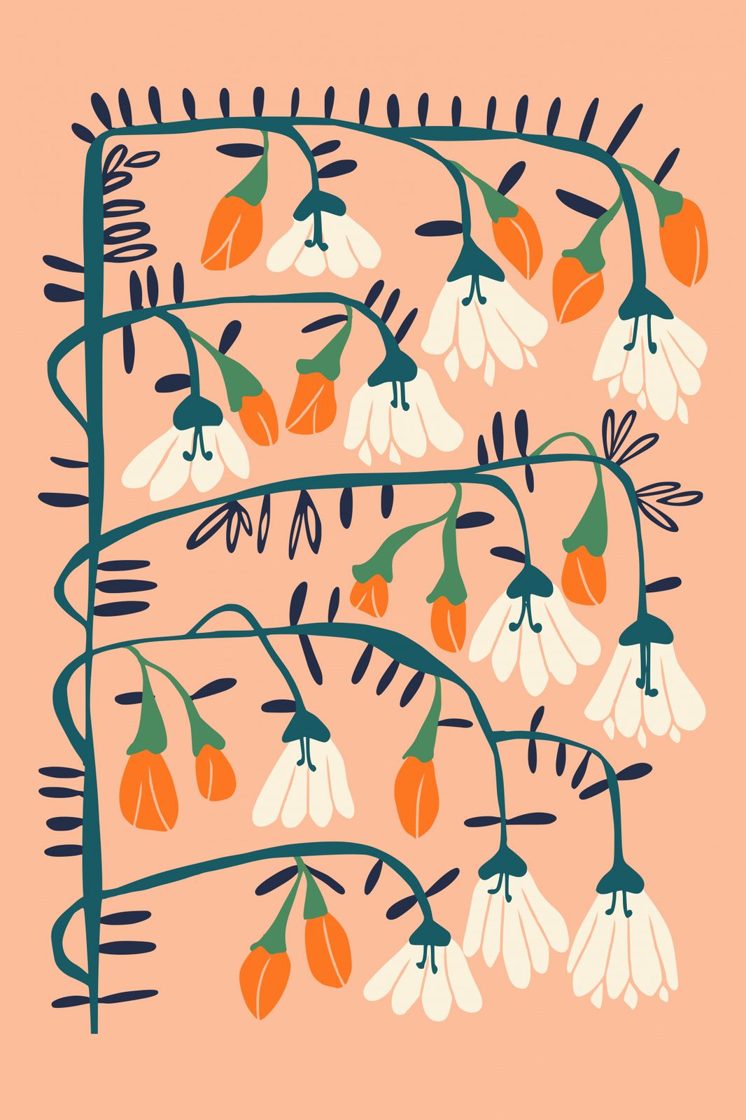 Poster - Blommönster
