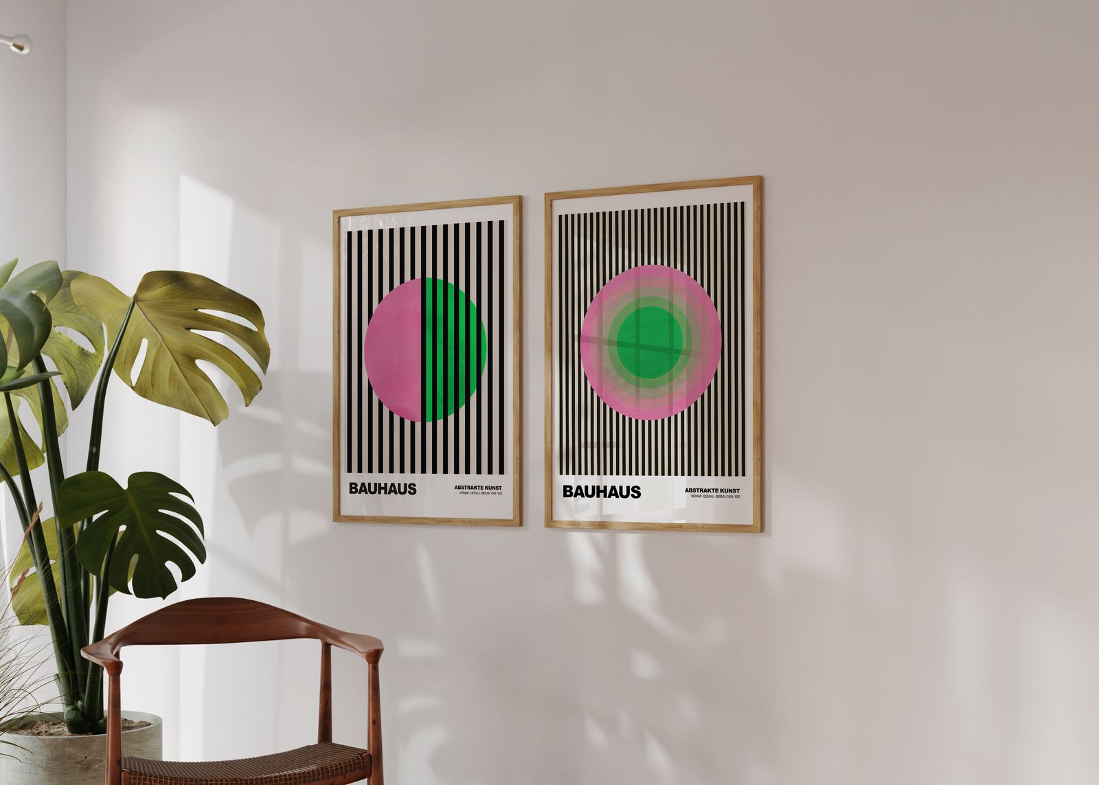 Poster - Bauhaus Abstrakt Konst / Set om 2