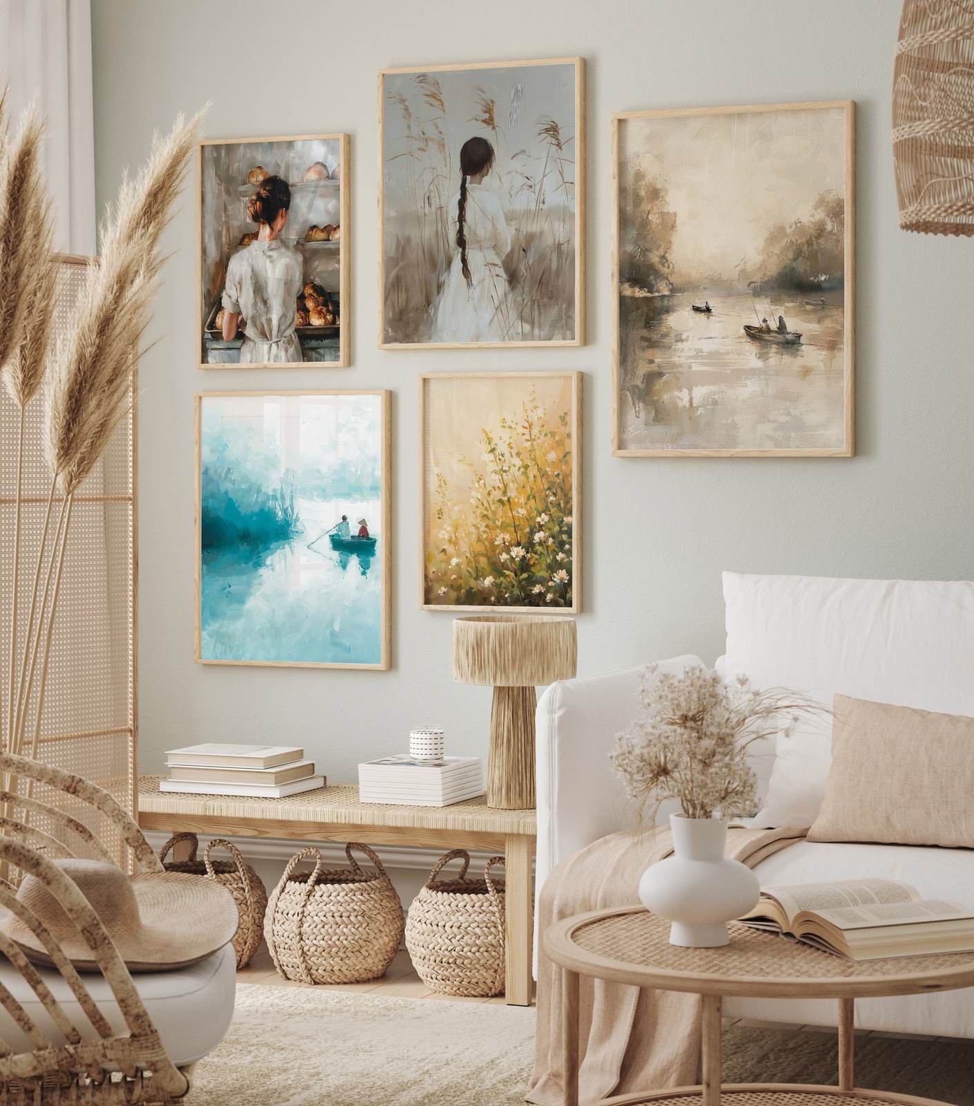 Poster - Serene Art Collection / Set av 6