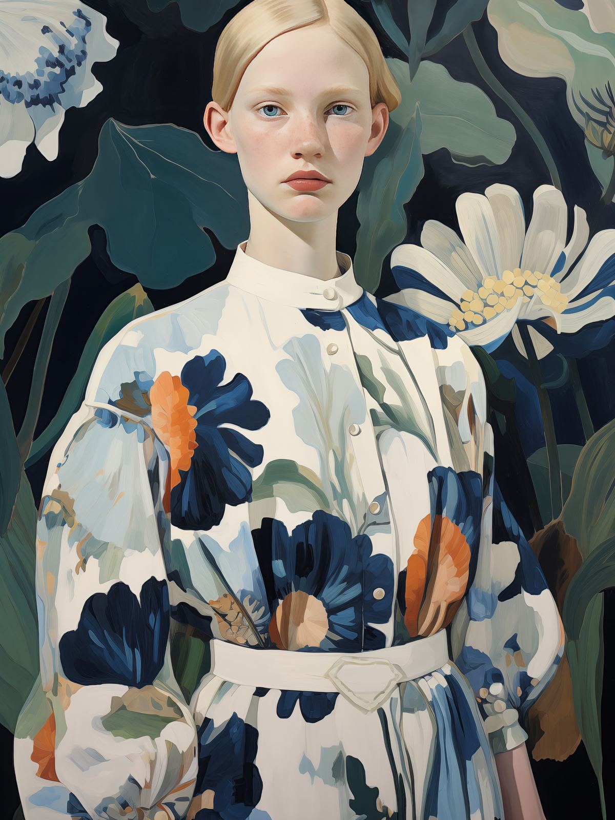 Poster - Blomsterporträtt