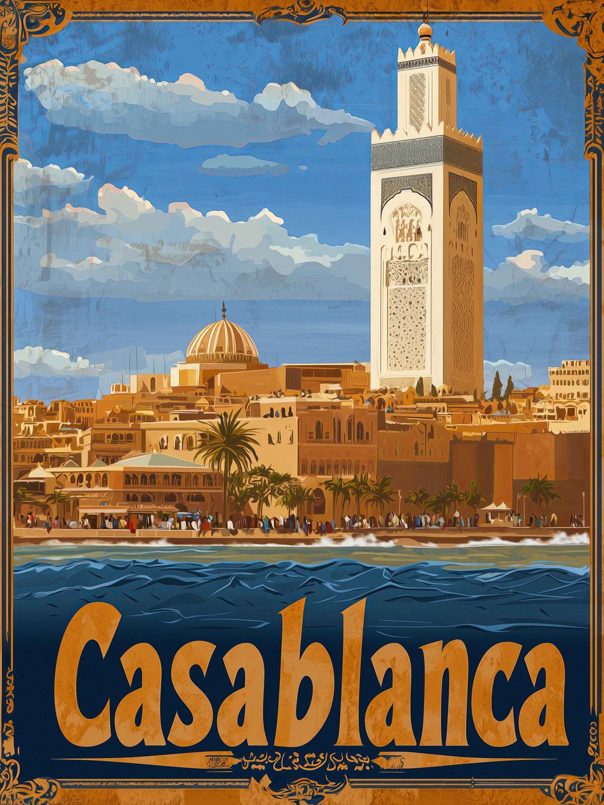 Poster - Casablancas stadsbild