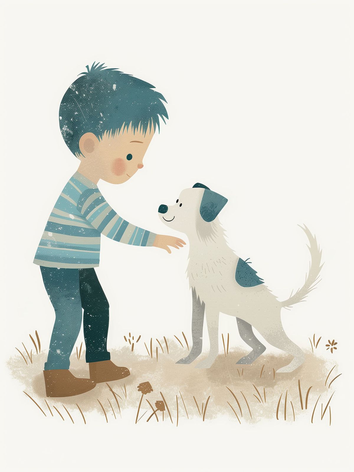 Poster - Pojke och Hund
