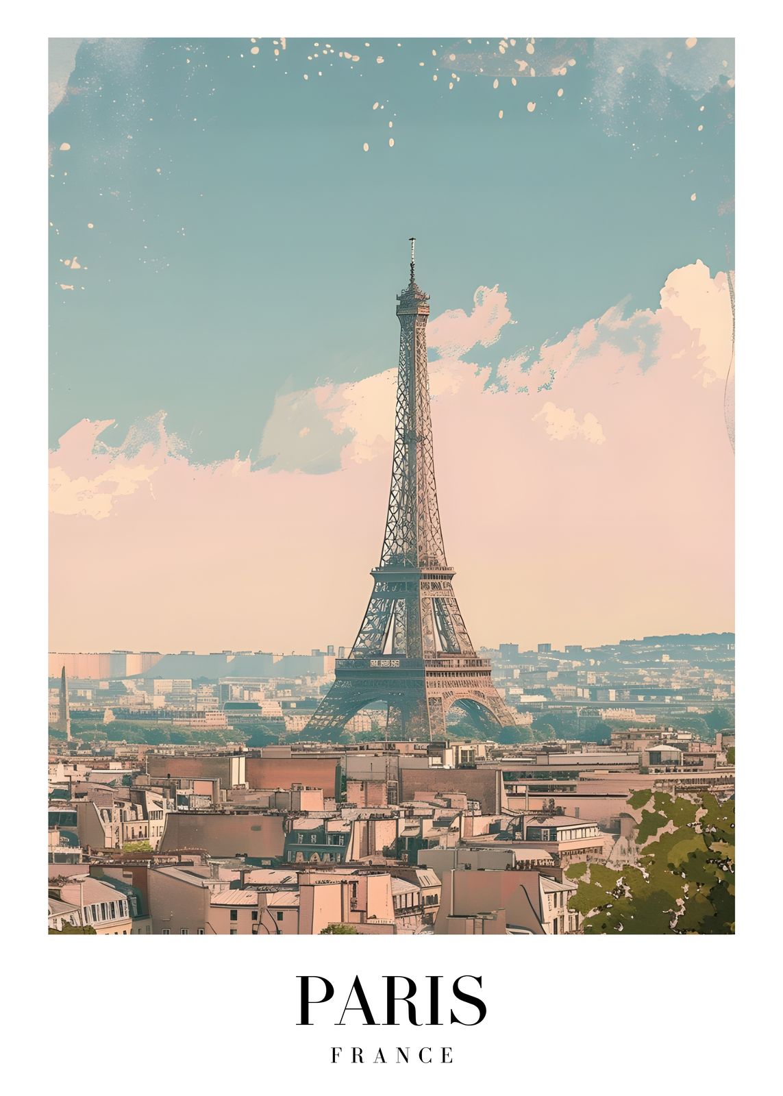 Poster - Eiffeltornet Paris