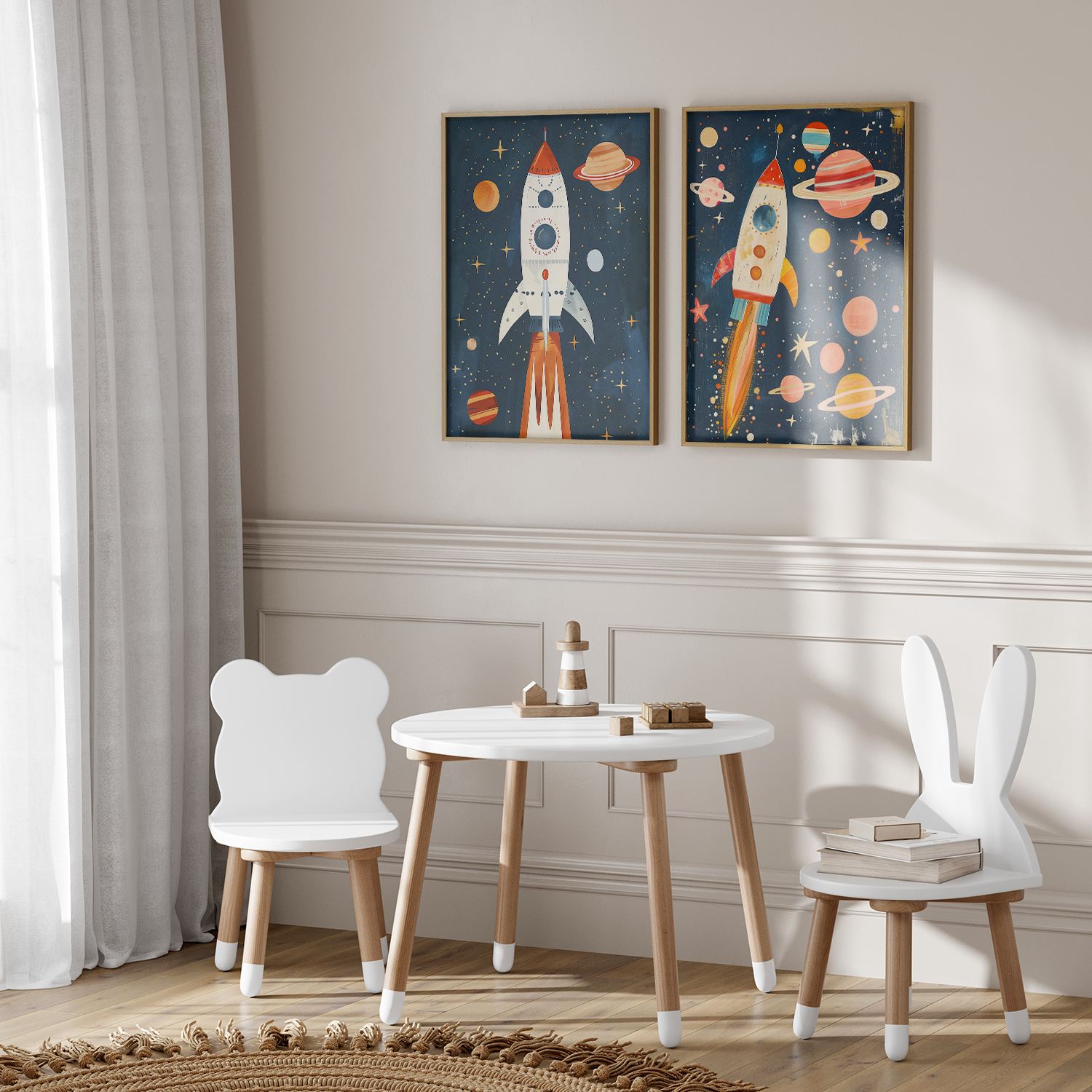 Poster - Rymdäventyr / Set om 2