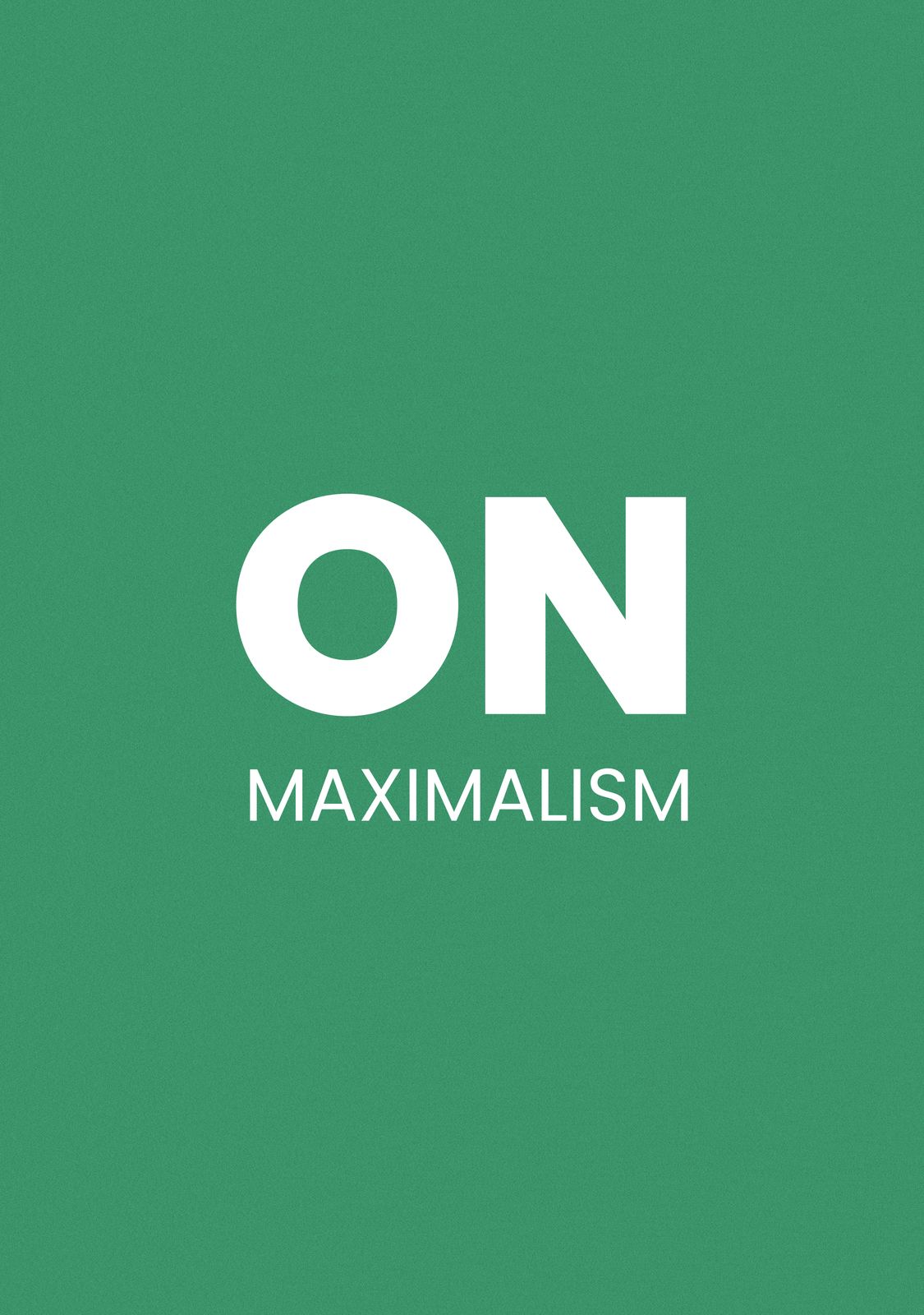 Poster - Maximalism Grön