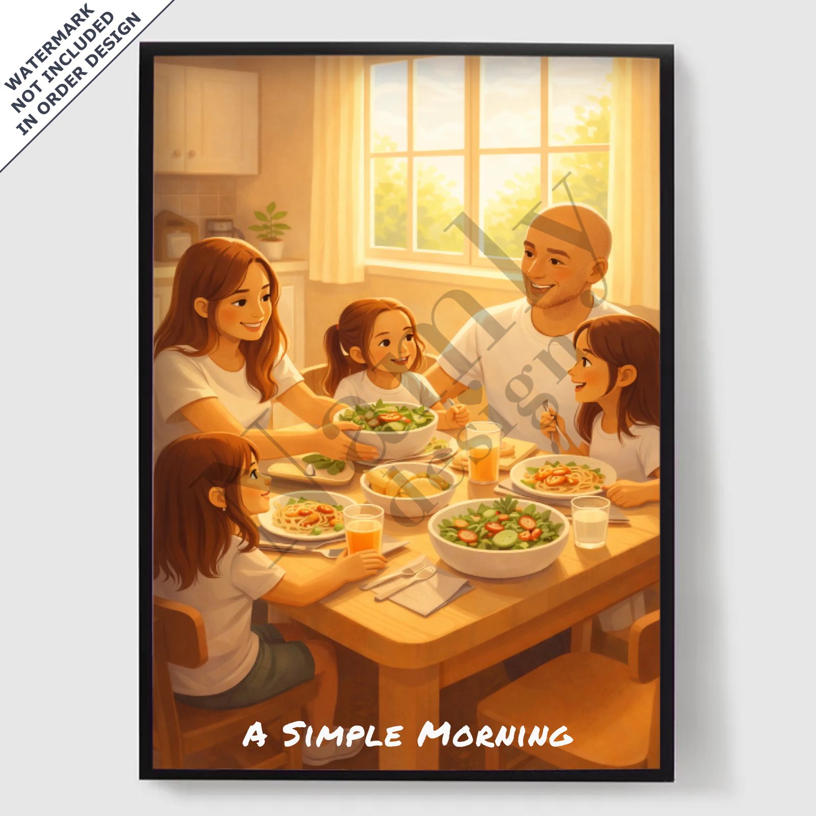 Personlig Poster - Varm Sagoboksillustration - AI Poster