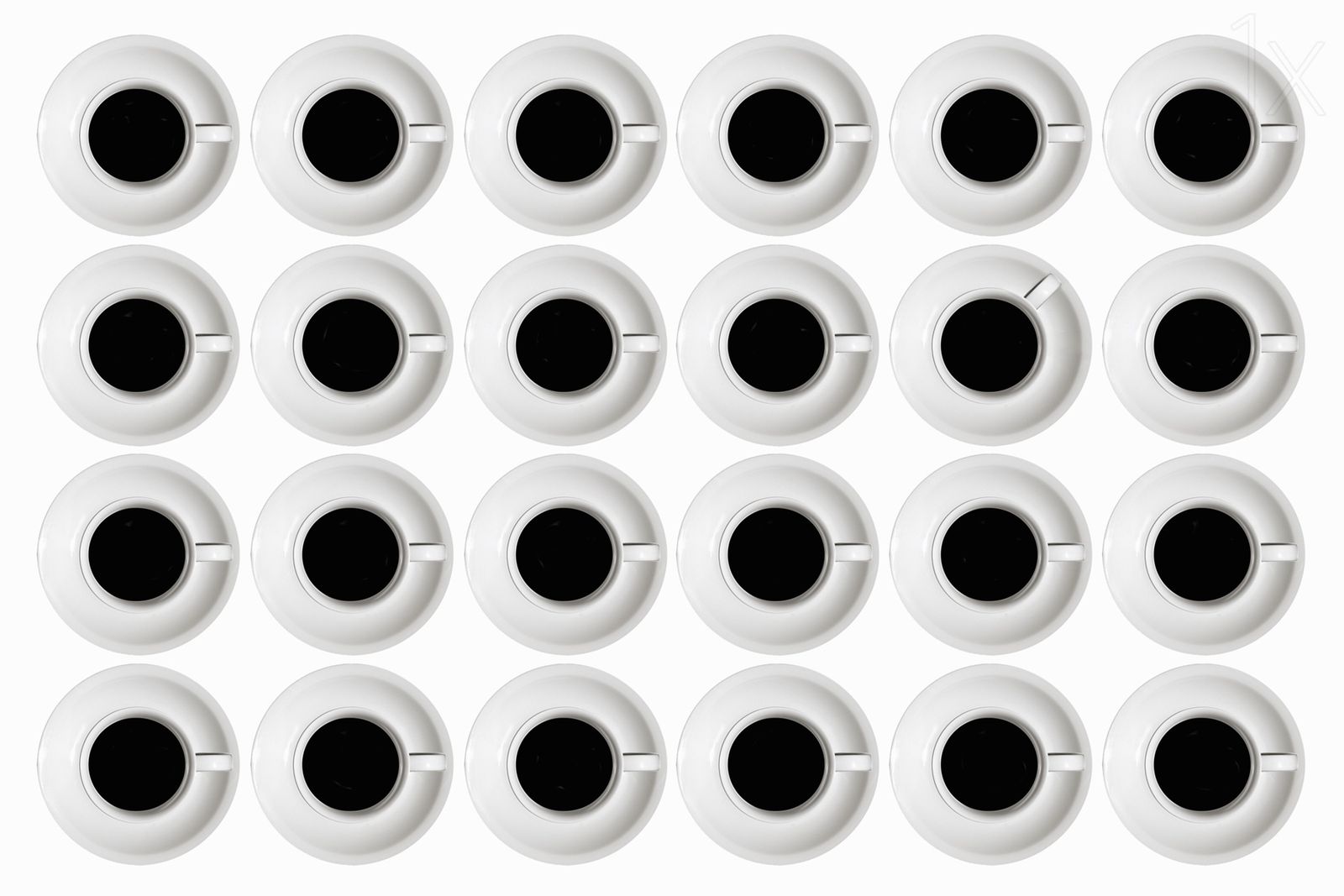 Poster - Kaffekoppar Mönster