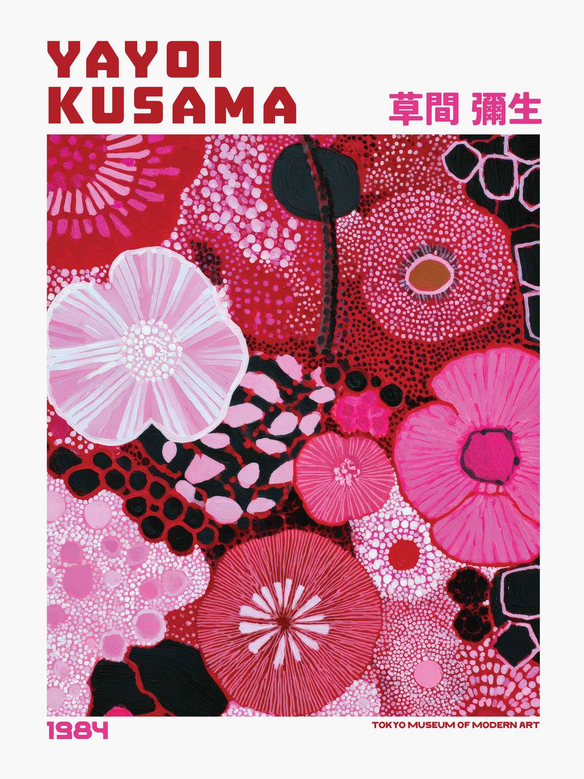 Poster - Yayoi Kusama Blomsterkonst