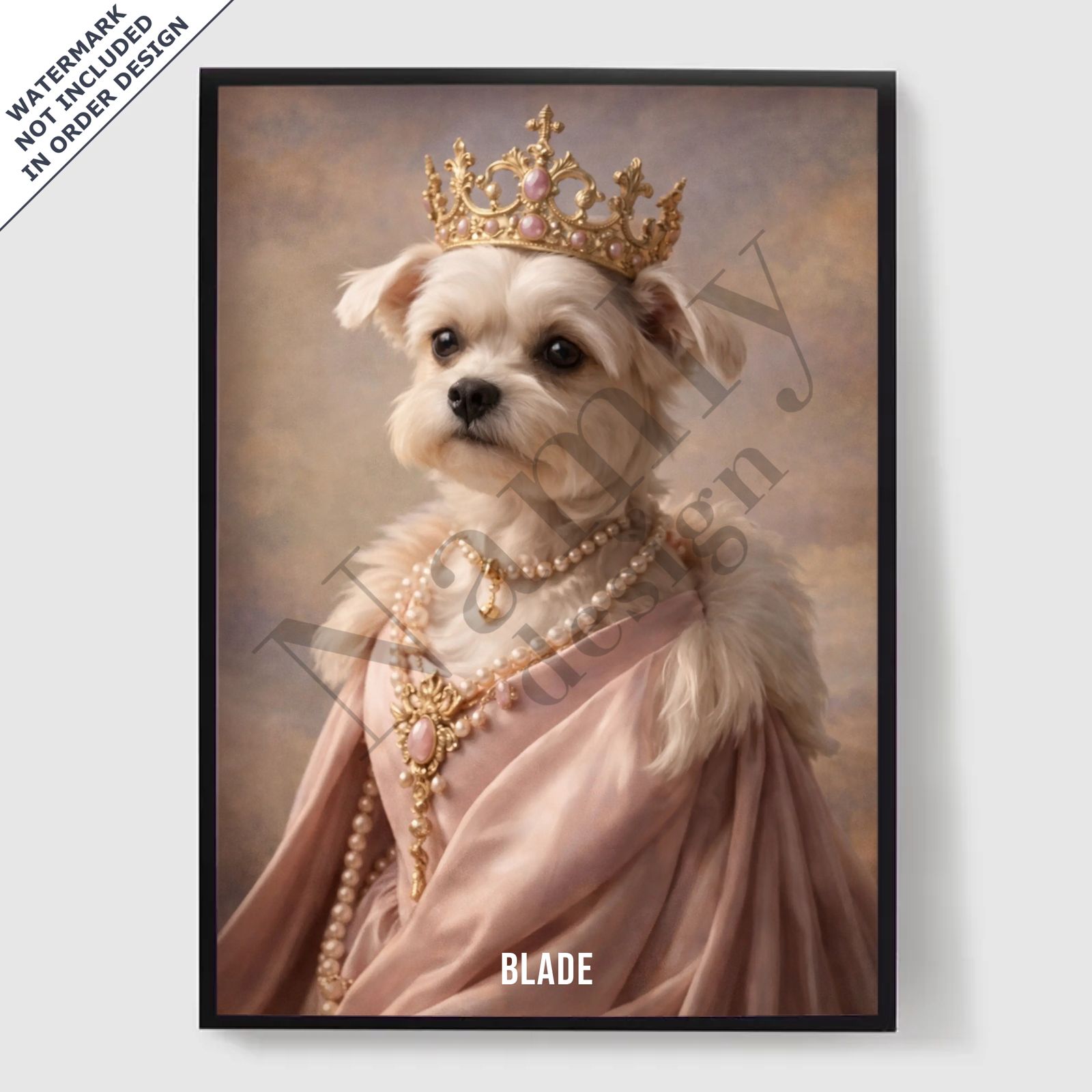 Personlig Poster - Hennes Lugna Husdjursmajestät - AI Poster