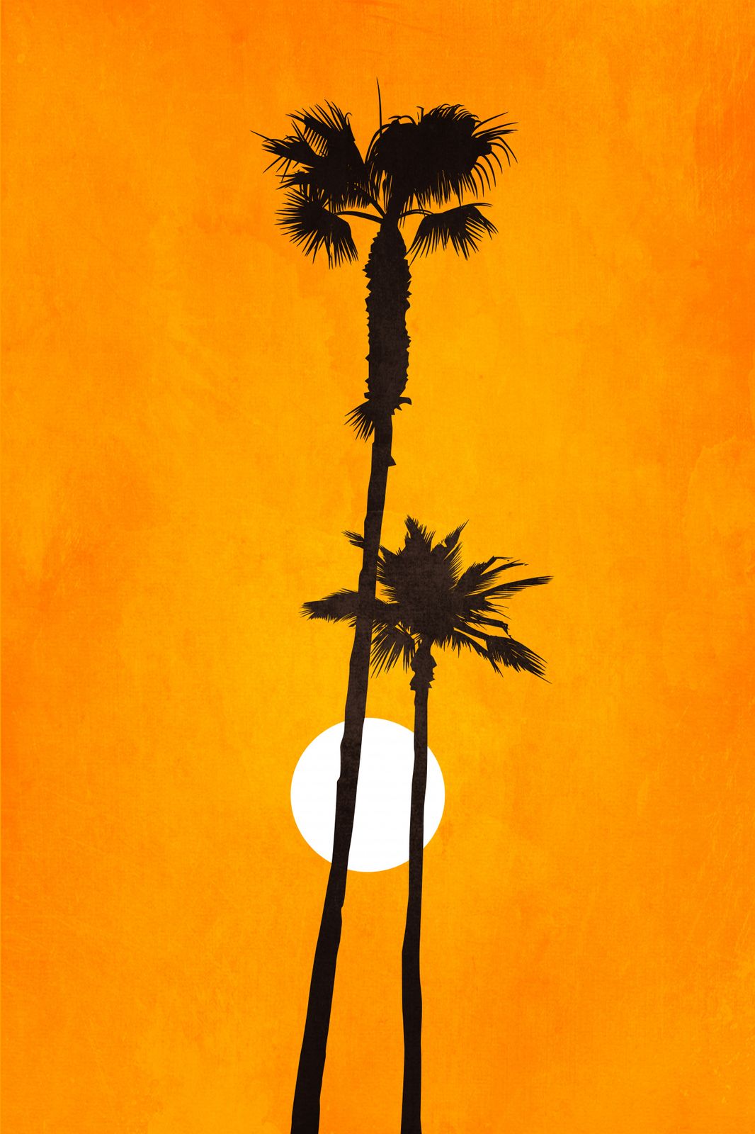 Poster - Palmsilhuett
