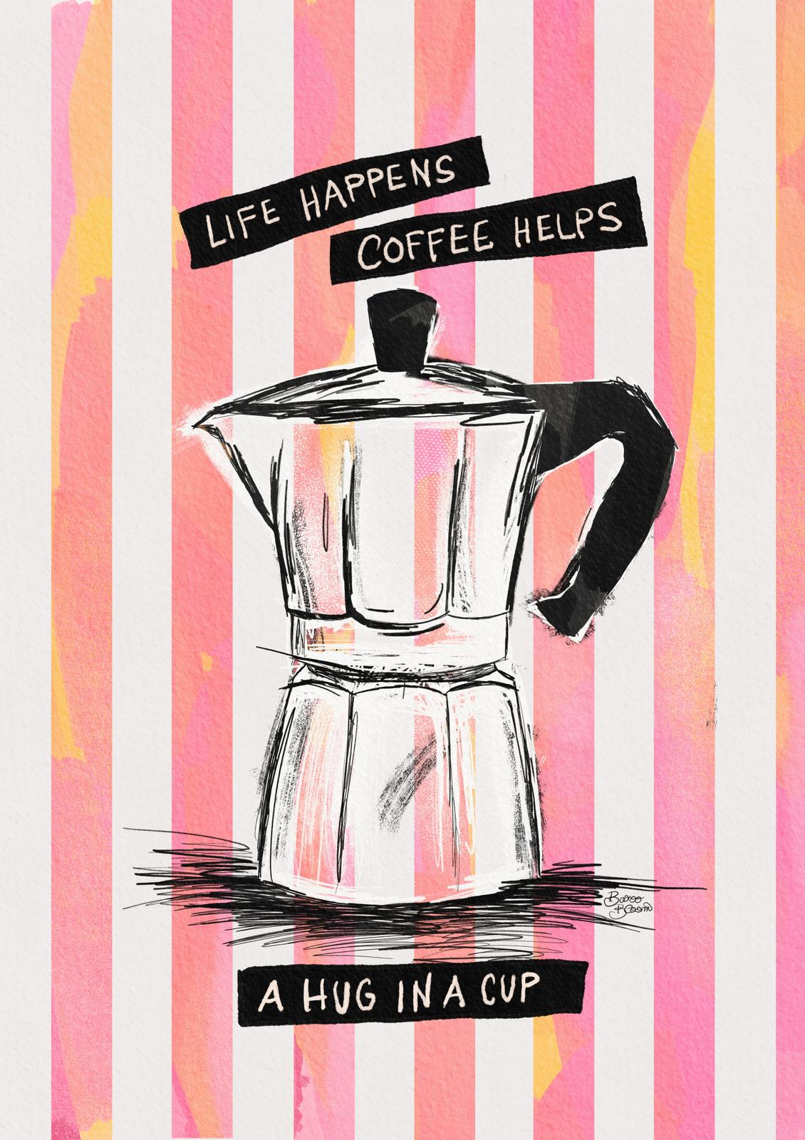 Poster - Kaffe Konst