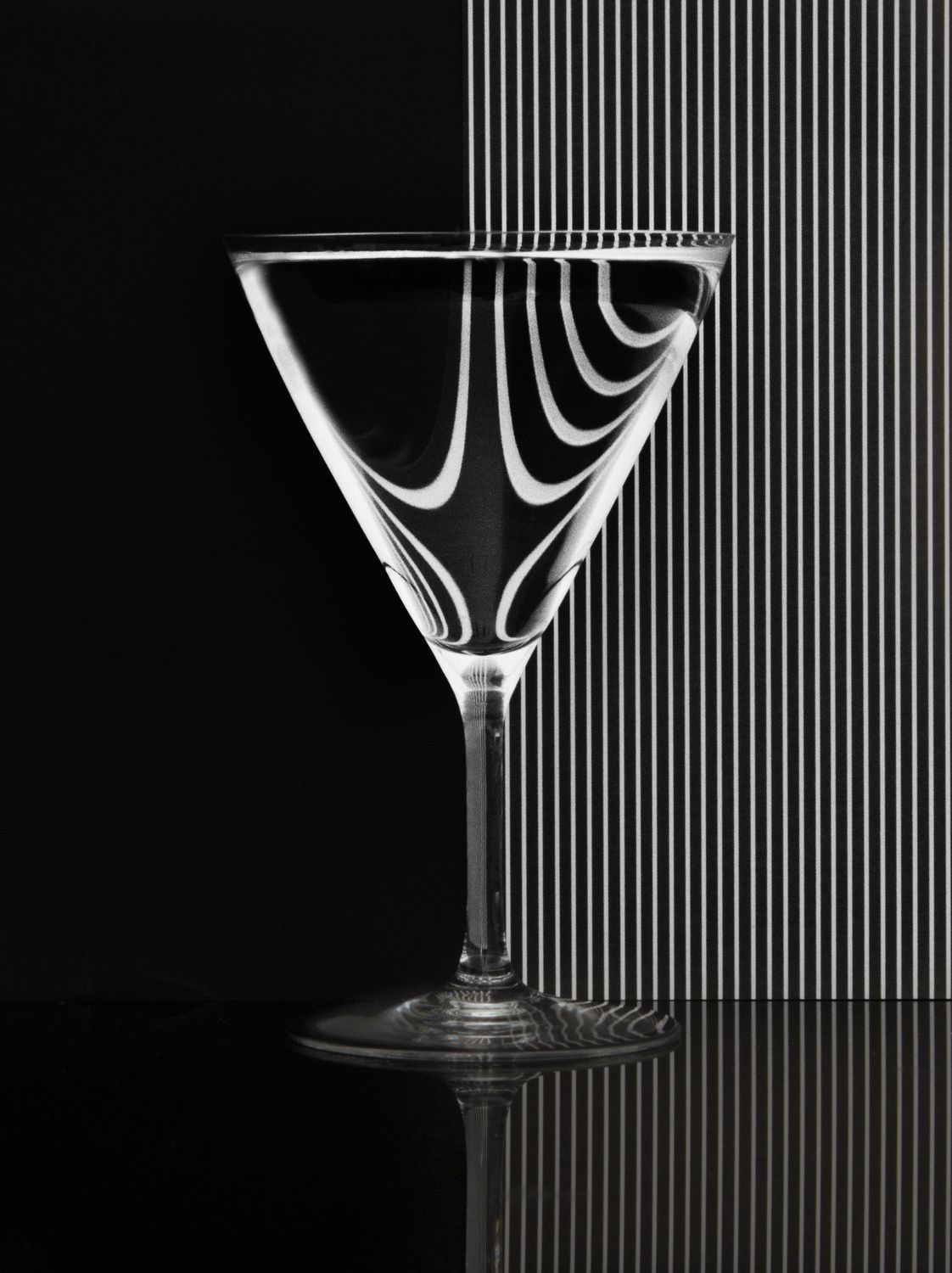 Poster - Martini-glas Reflektion
