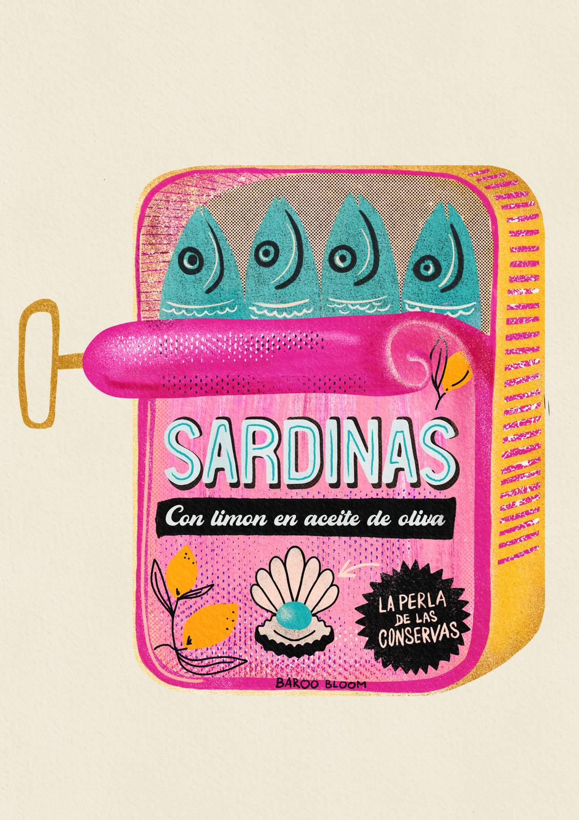 Poster - Sardinas Illustration