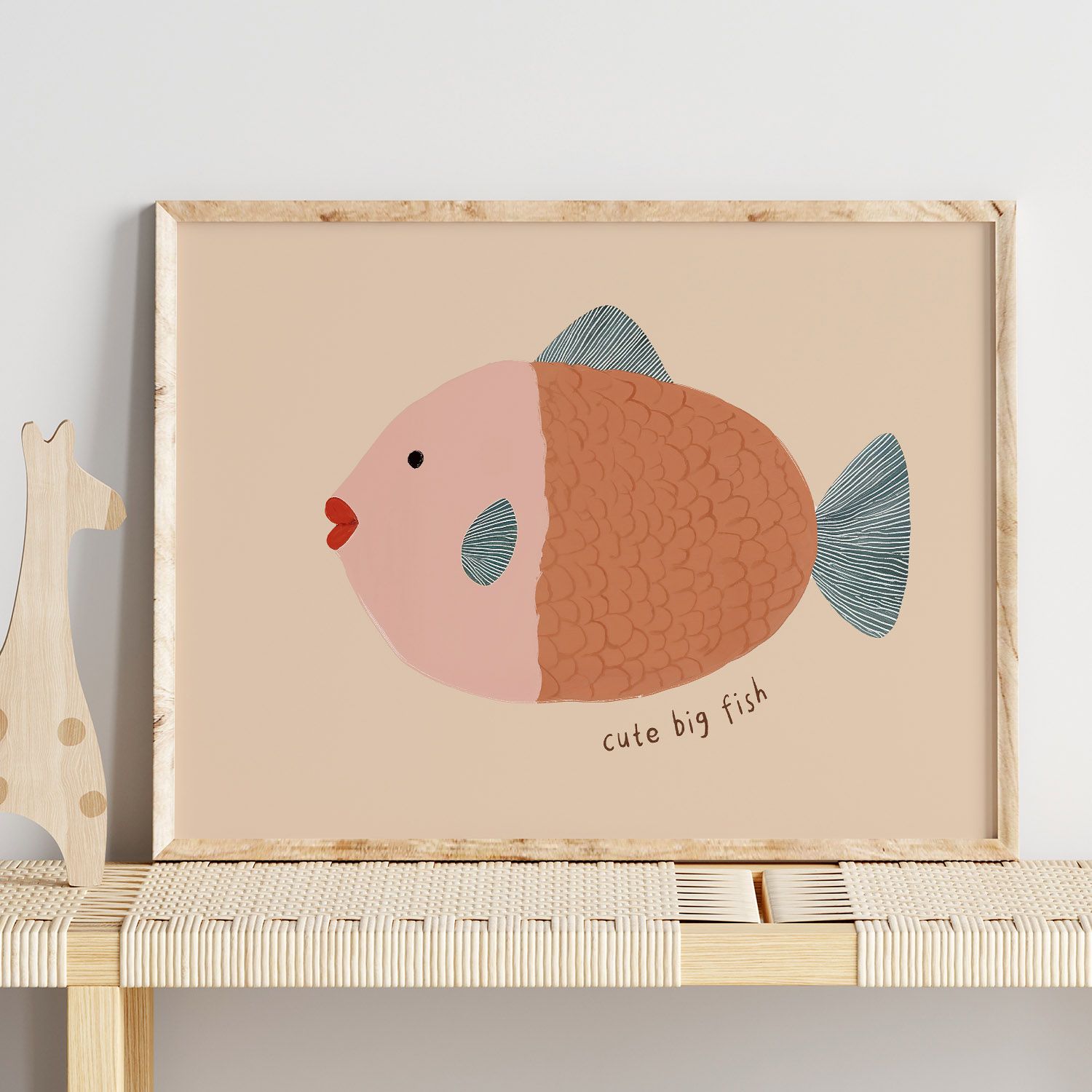 Poster - Söt Stor Fisk