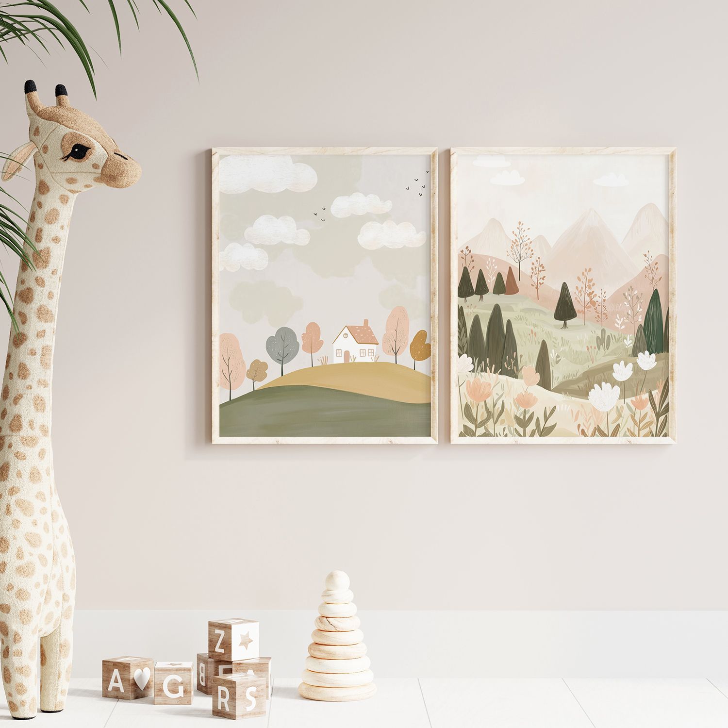 Poster - Pastellandskap Set of 2