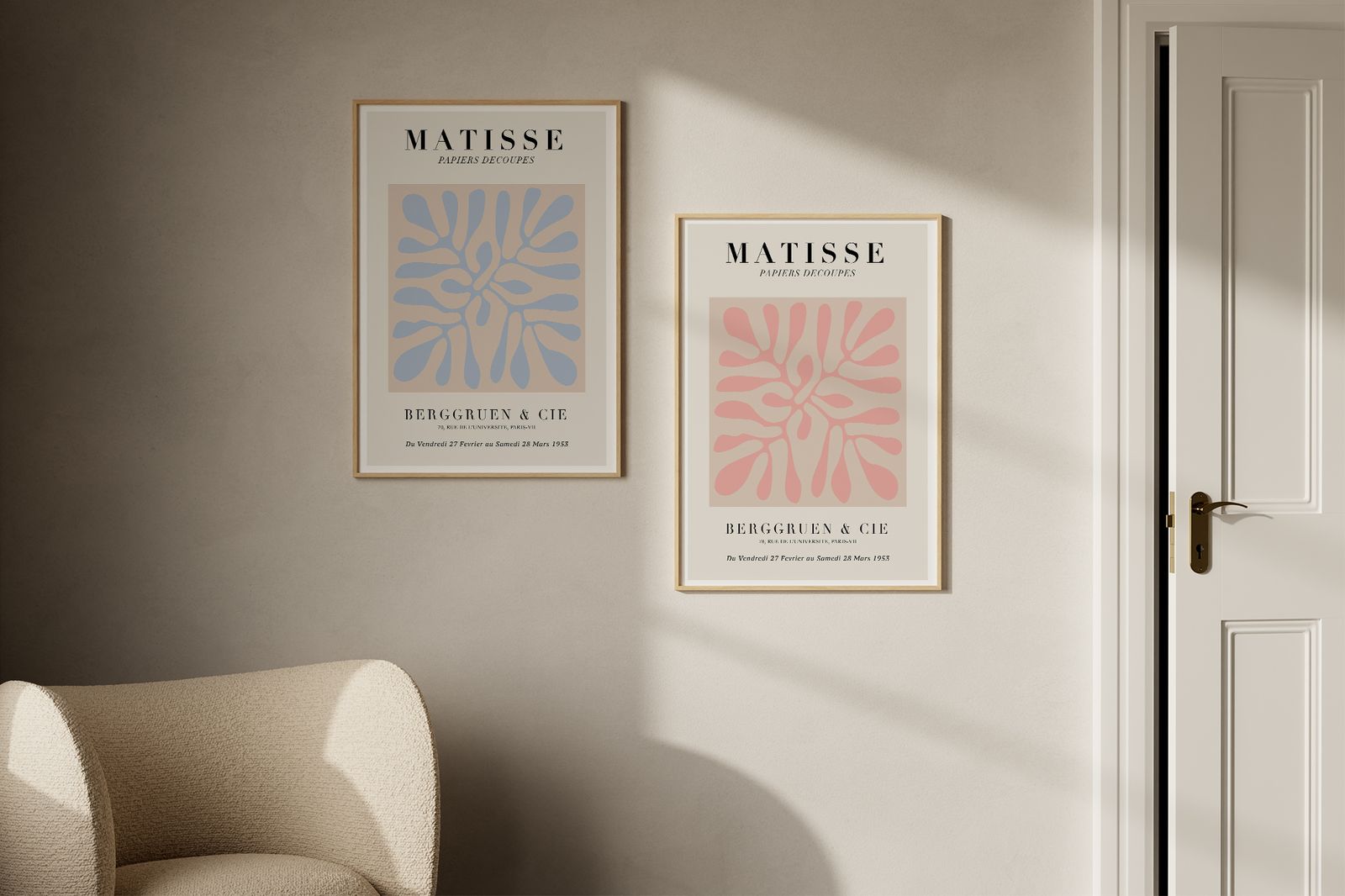 Poster - Matisse Papiers Decoupes / Set av 2