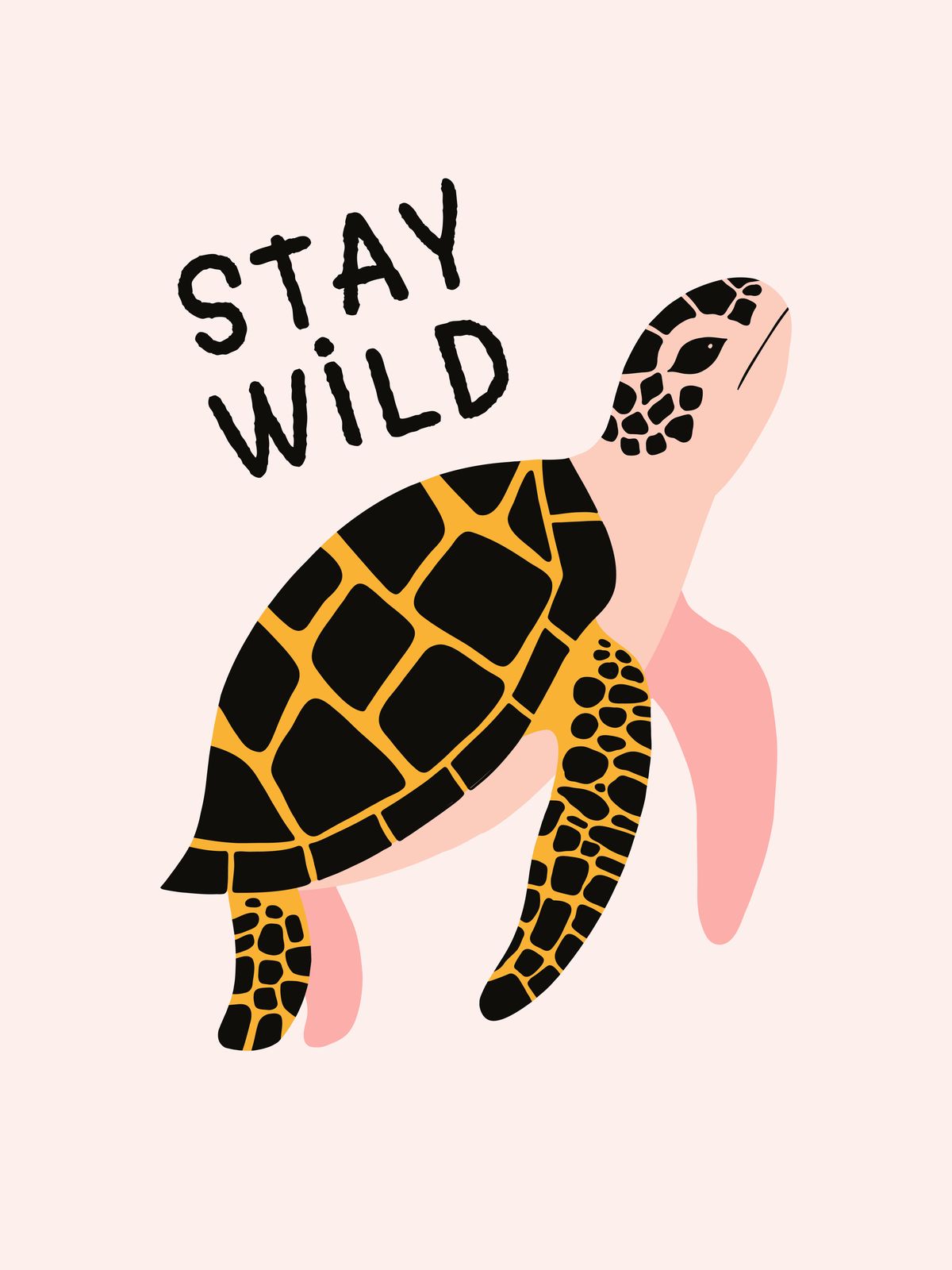 Poster - Stanna Vild Sköldpadda