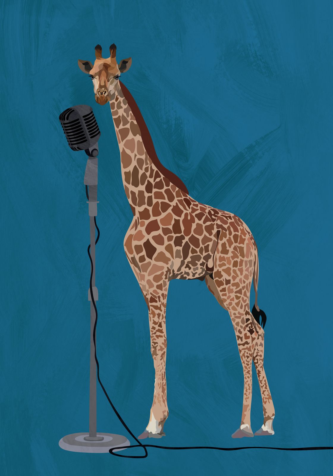 Poster - Giraff Mikrofon