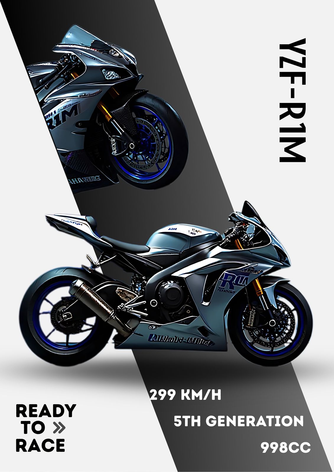 Poster - Yamaha YZF-R1M Hastighet