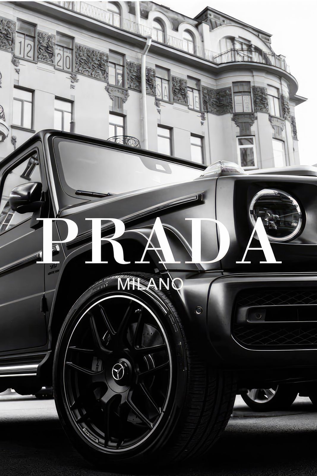 Affisch - Prada Milano Bil
