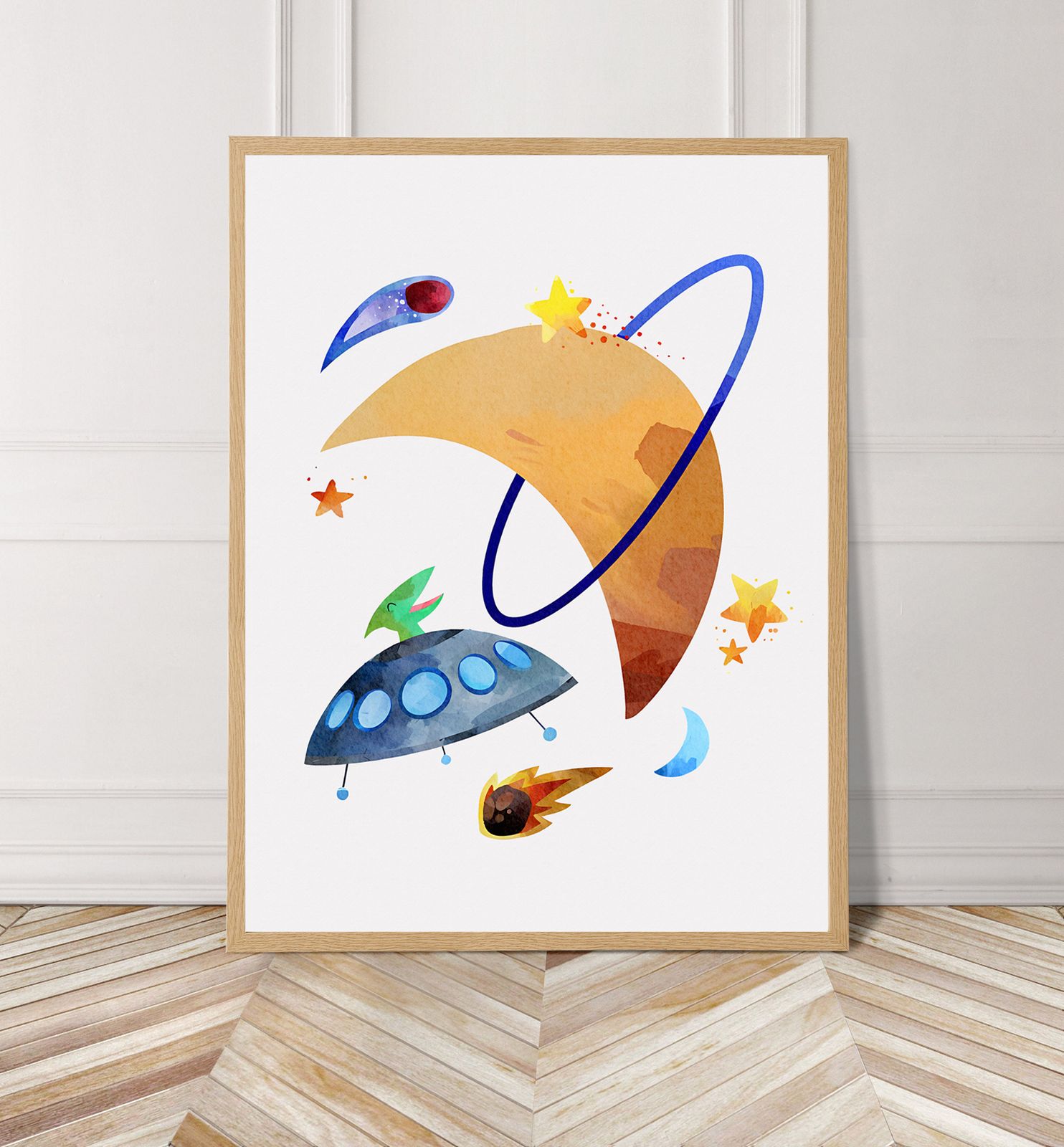 Rymdtema Poster