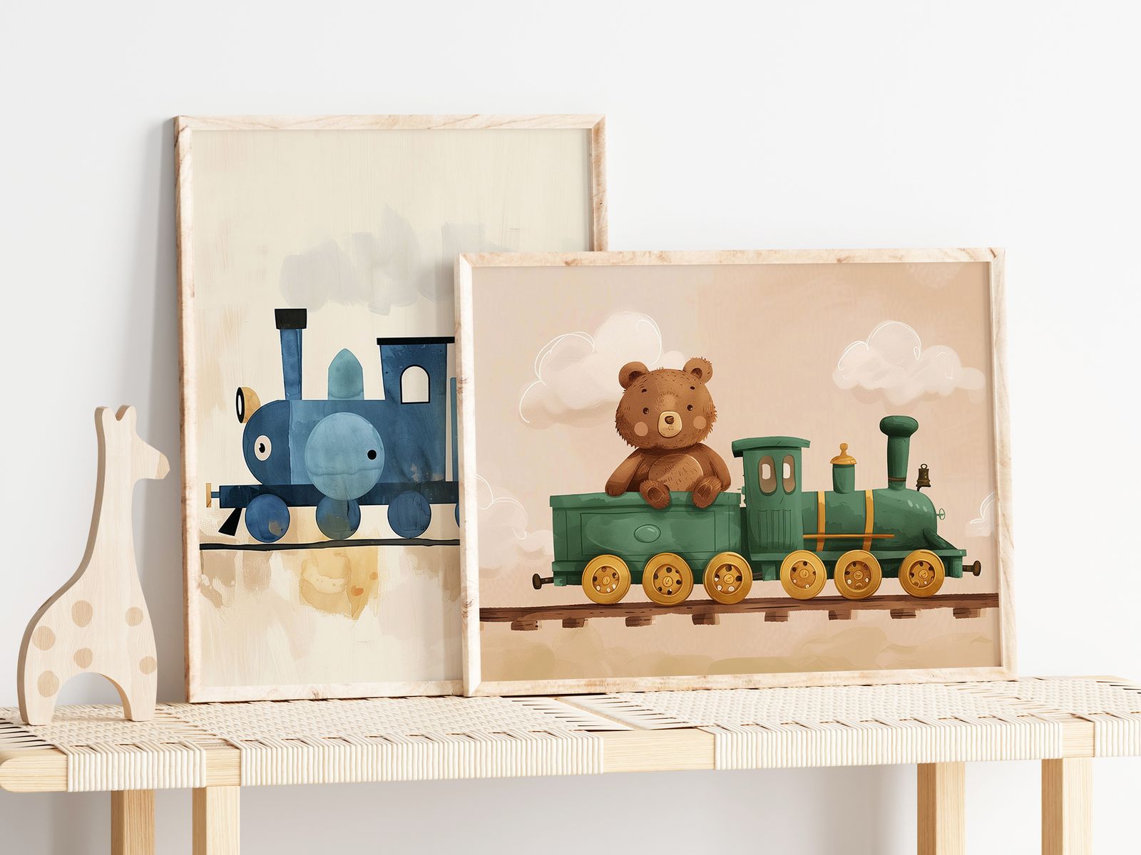 Poster - Teddy Train Äventyr / Set of 2