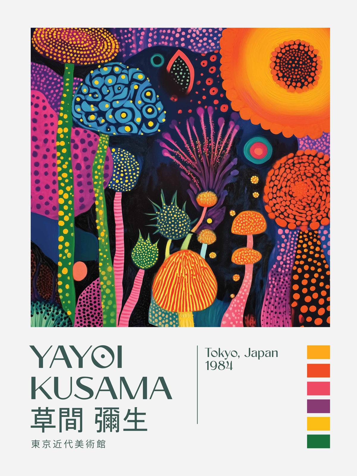 Poster - Yayoi Kusama Levande Konst
