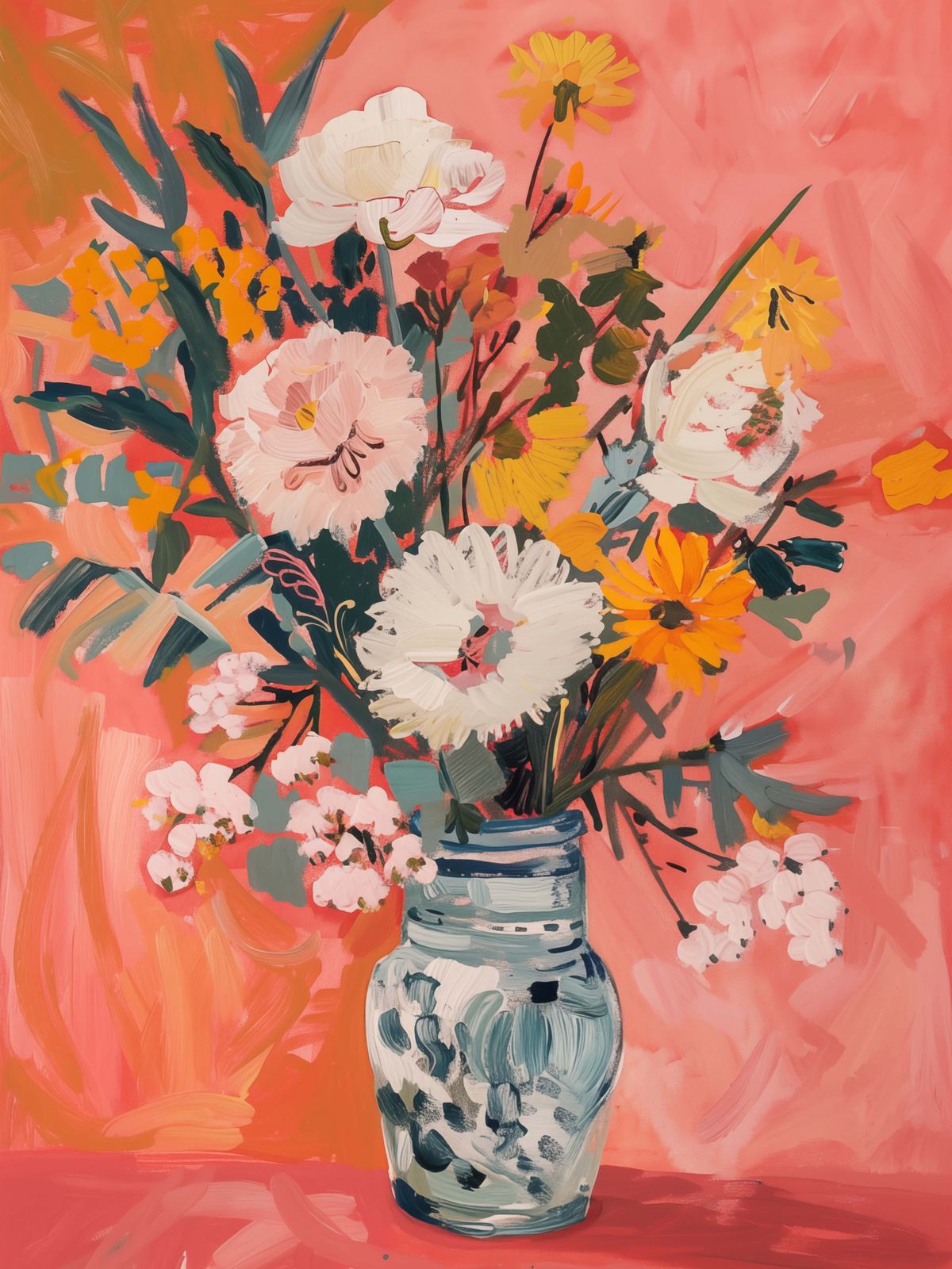 Poster - Blomstervas Konst