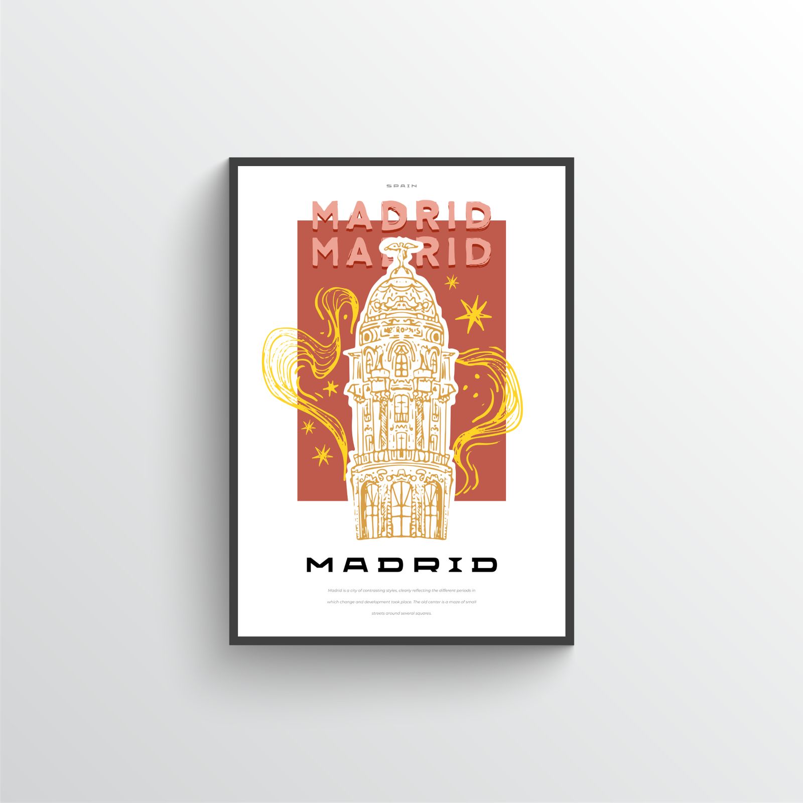 Madrid Arkitektonisk Poster