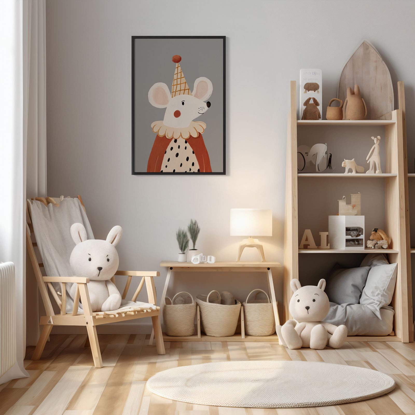Poster - Lekfull Mus Illustration