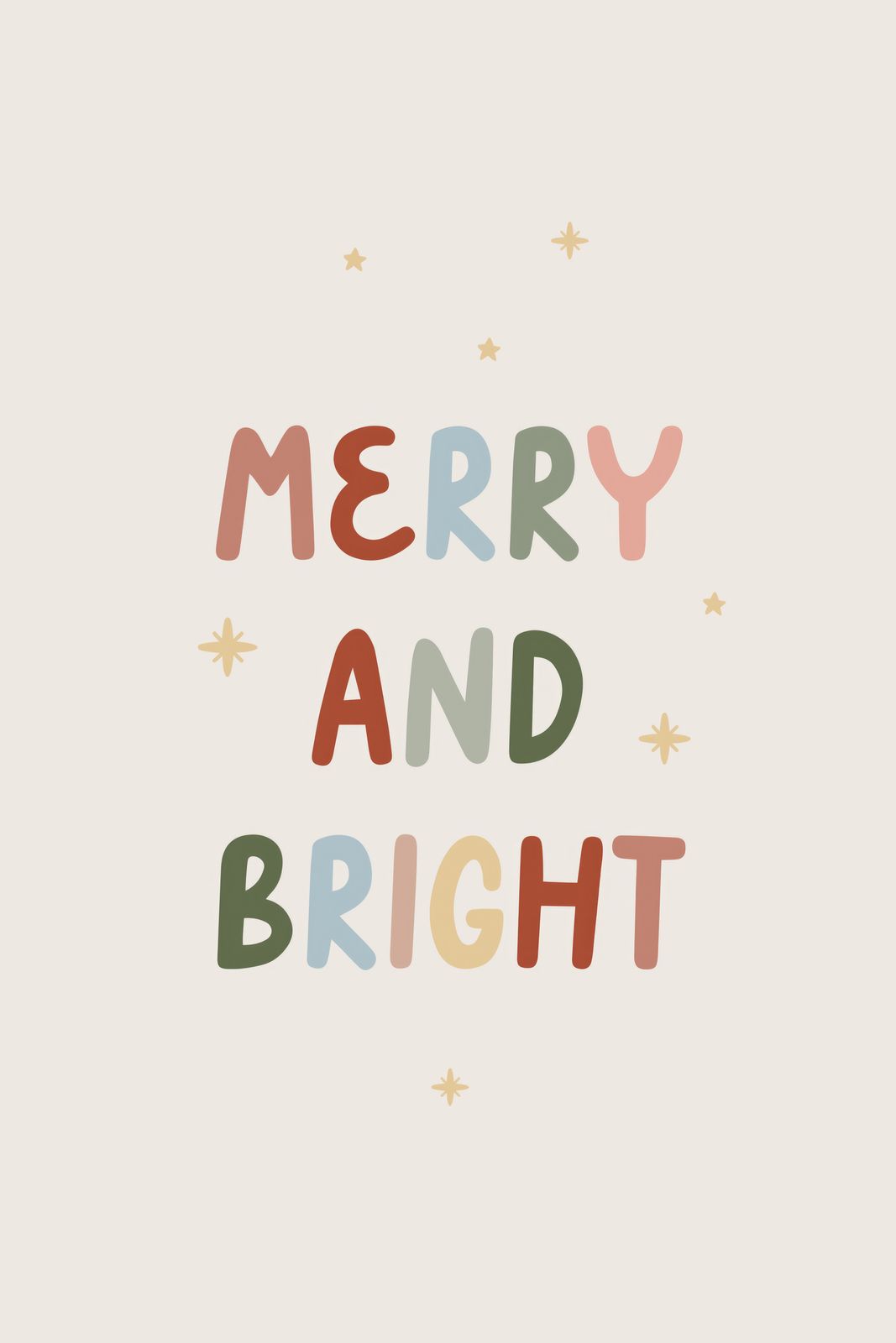 Affisch - Merry and Bright