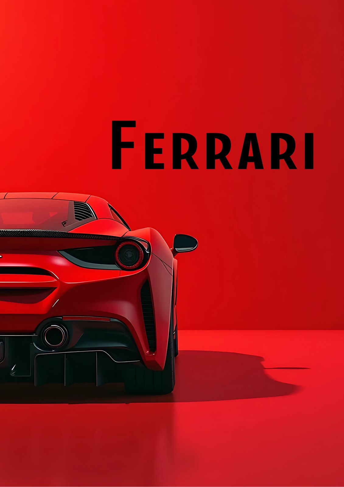 Poster - Ferrari Konst / Set av 3