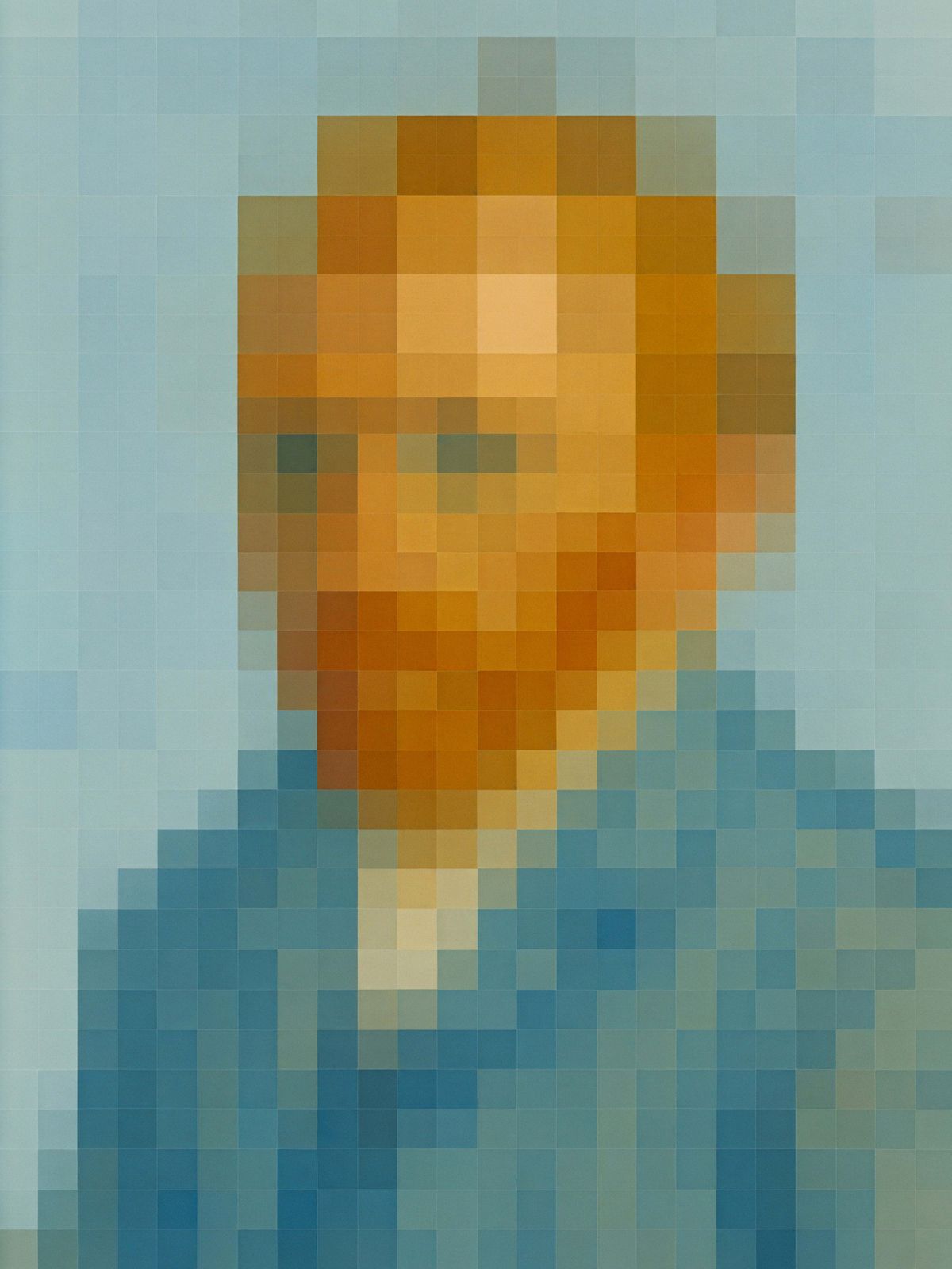Poster - Pixelkonst Van Gogh