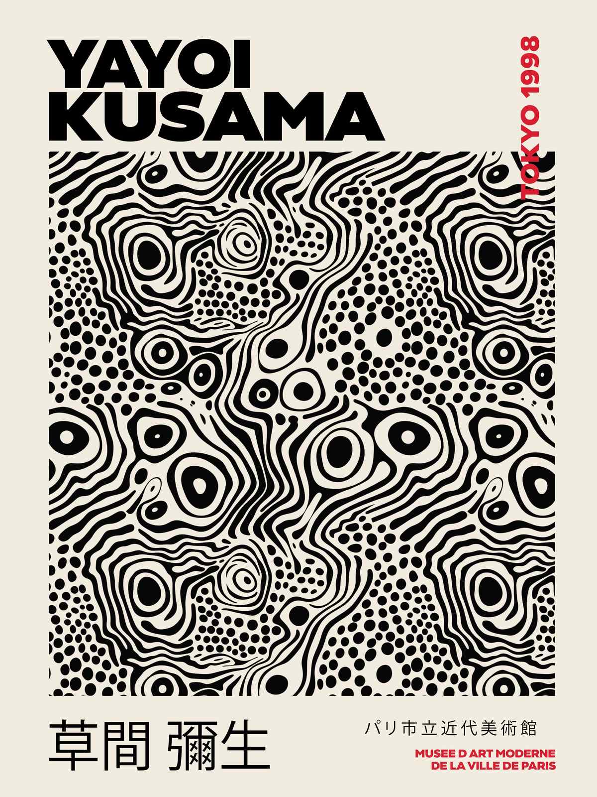 Poster - Yayoi Kusama Tokyo 1998