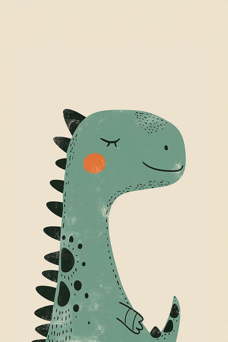 Poster - Dinosaurie Konst