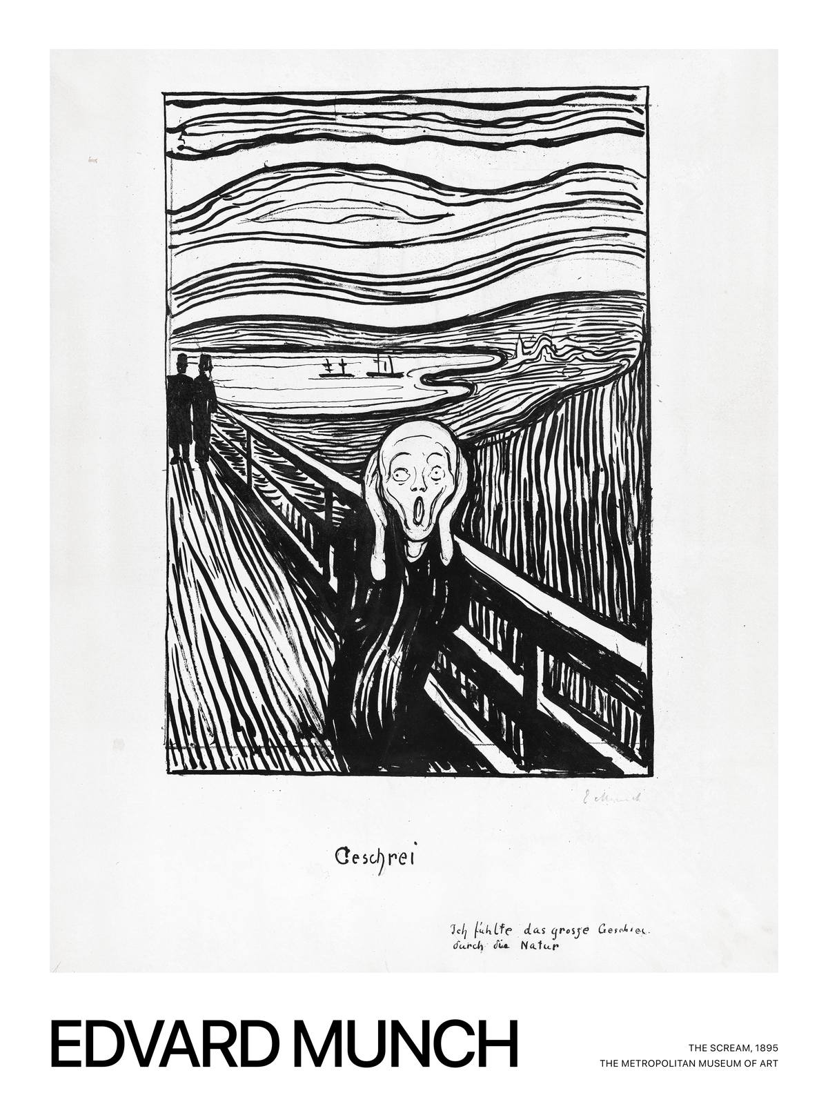 Poster - Skriet av Edvard Munch
