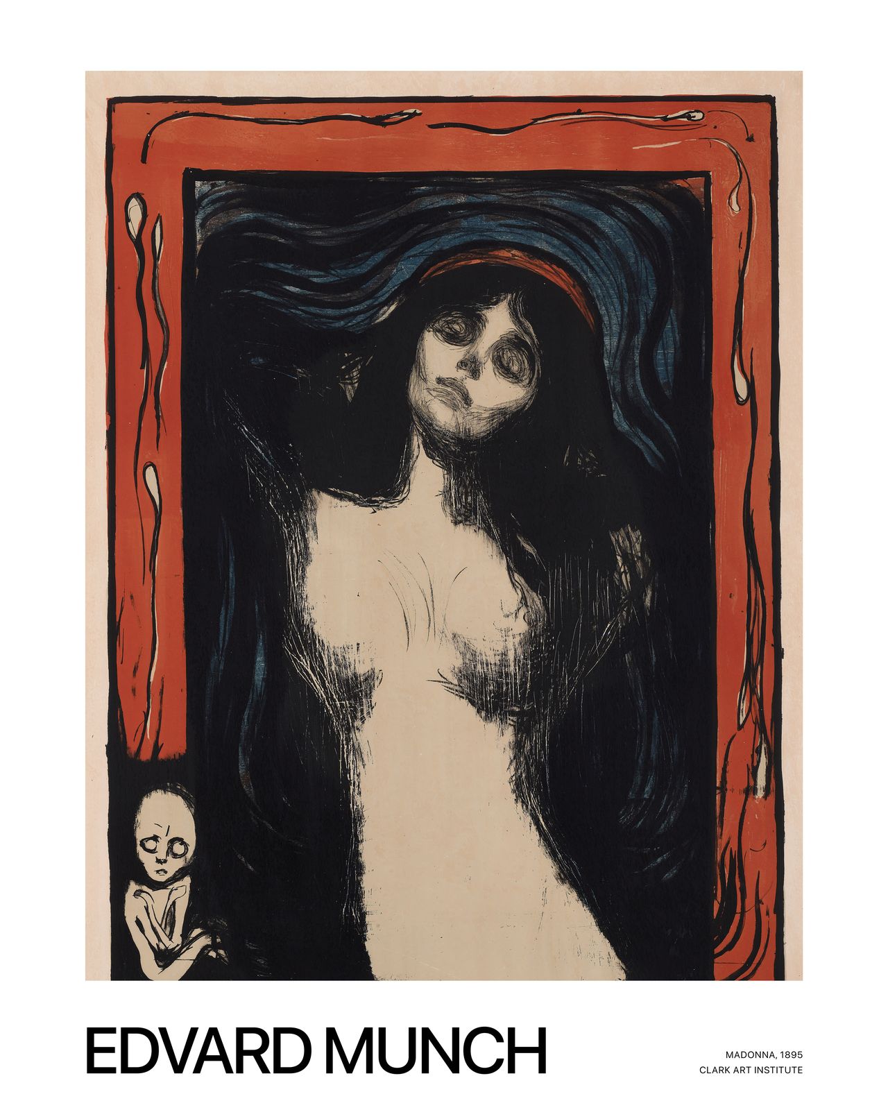 Poster - Madonna av Edvard Munch