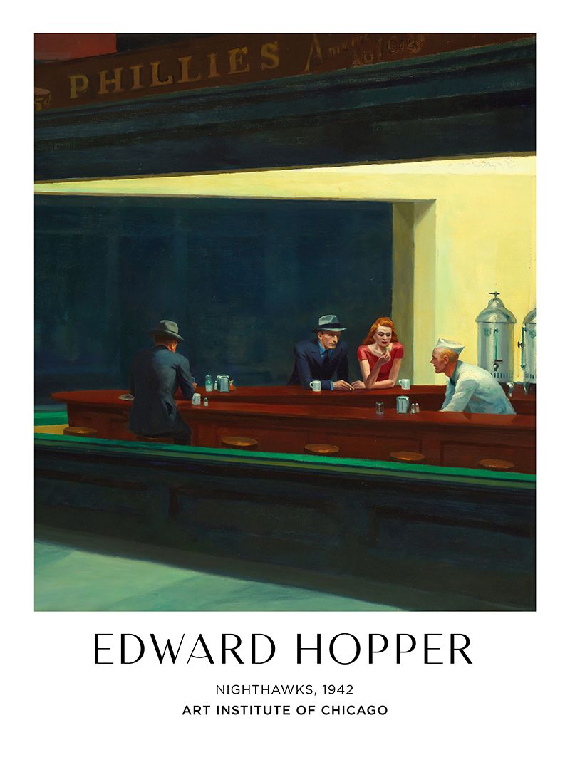 Affisch - Nighthawks av Edward Hopper