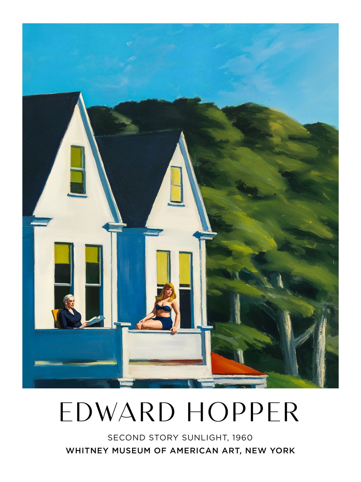 Poster - Second Story Sunlight av Edward Hopper