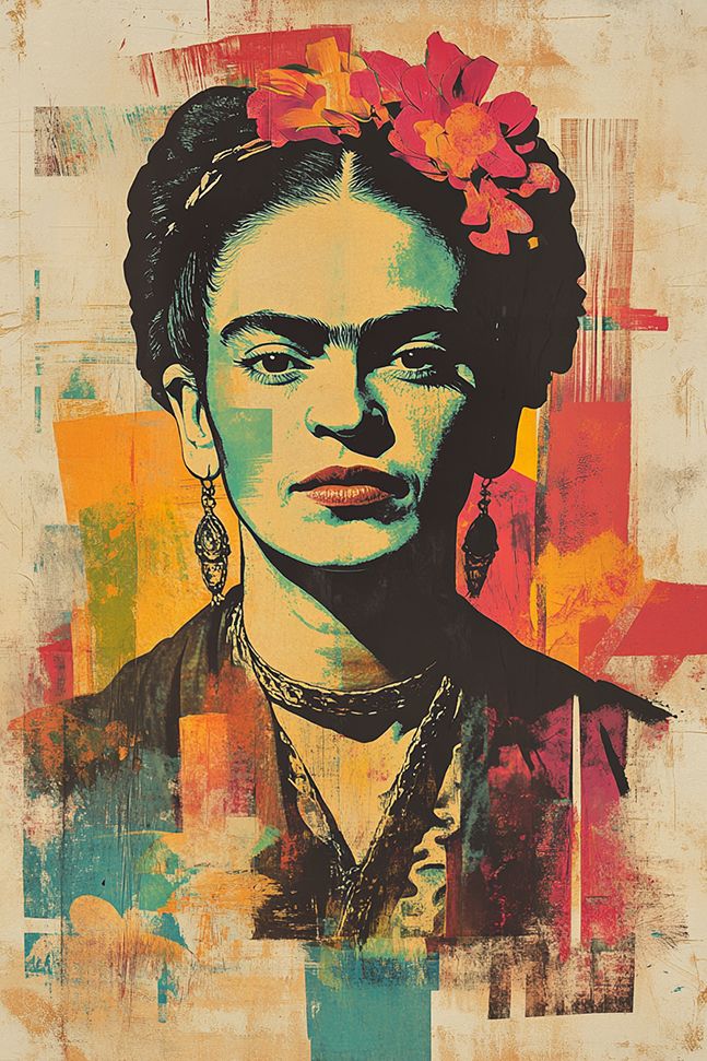 Affisch - Frida Kahlo Konstverk