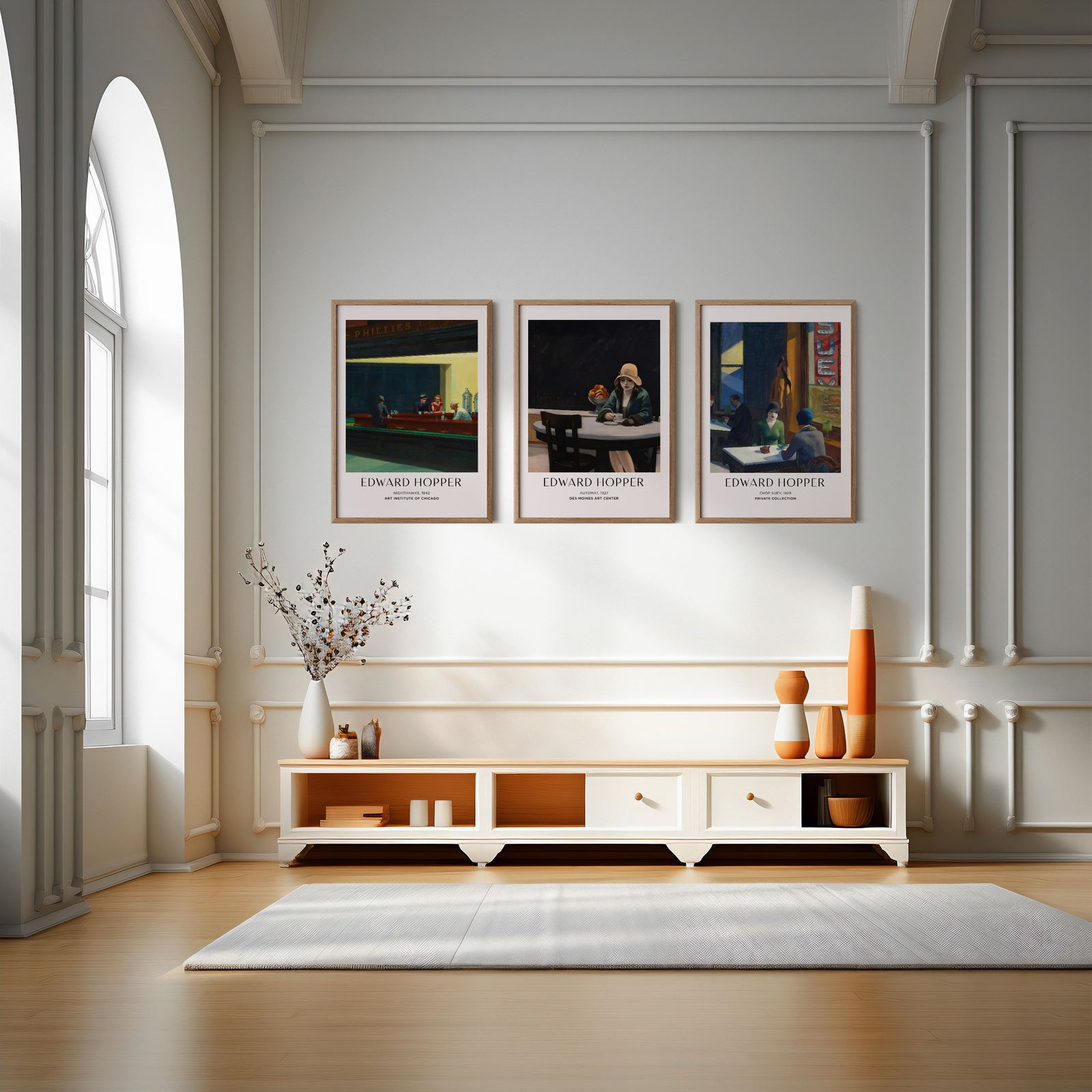 Poster - Edward Hopper Konst Set om 3