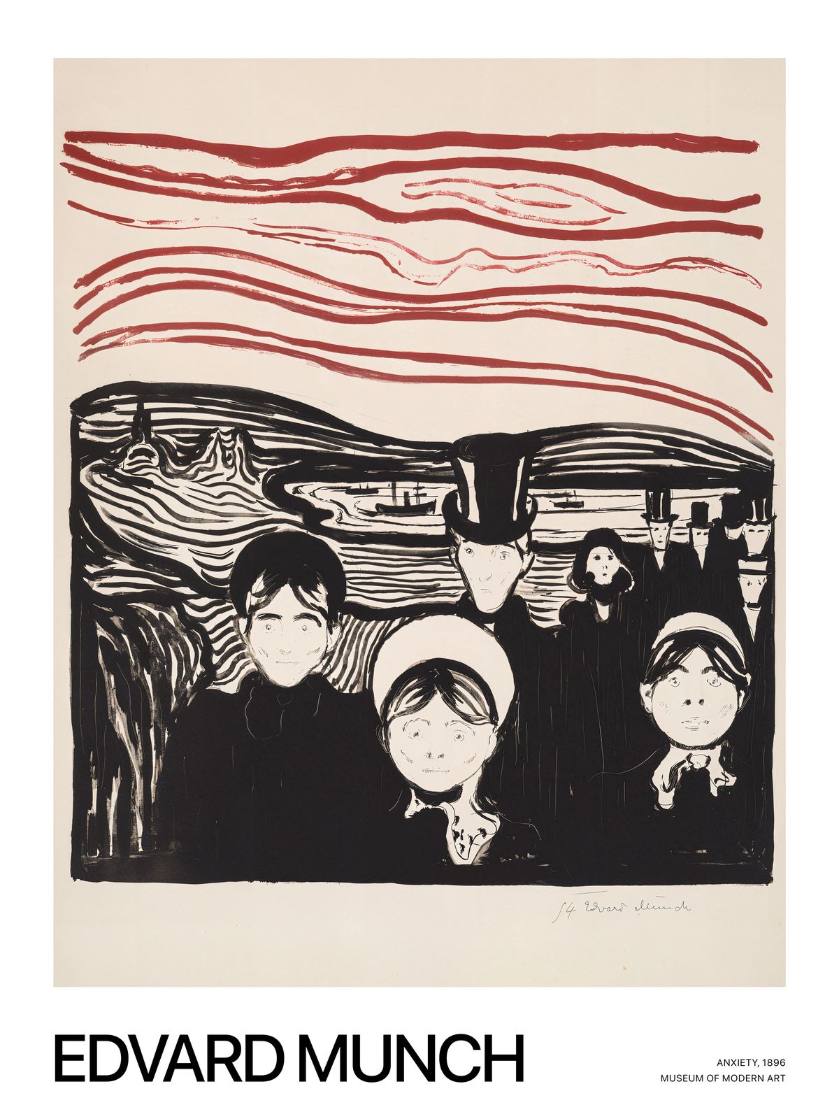 Poster - Ångest av Edvard Munch