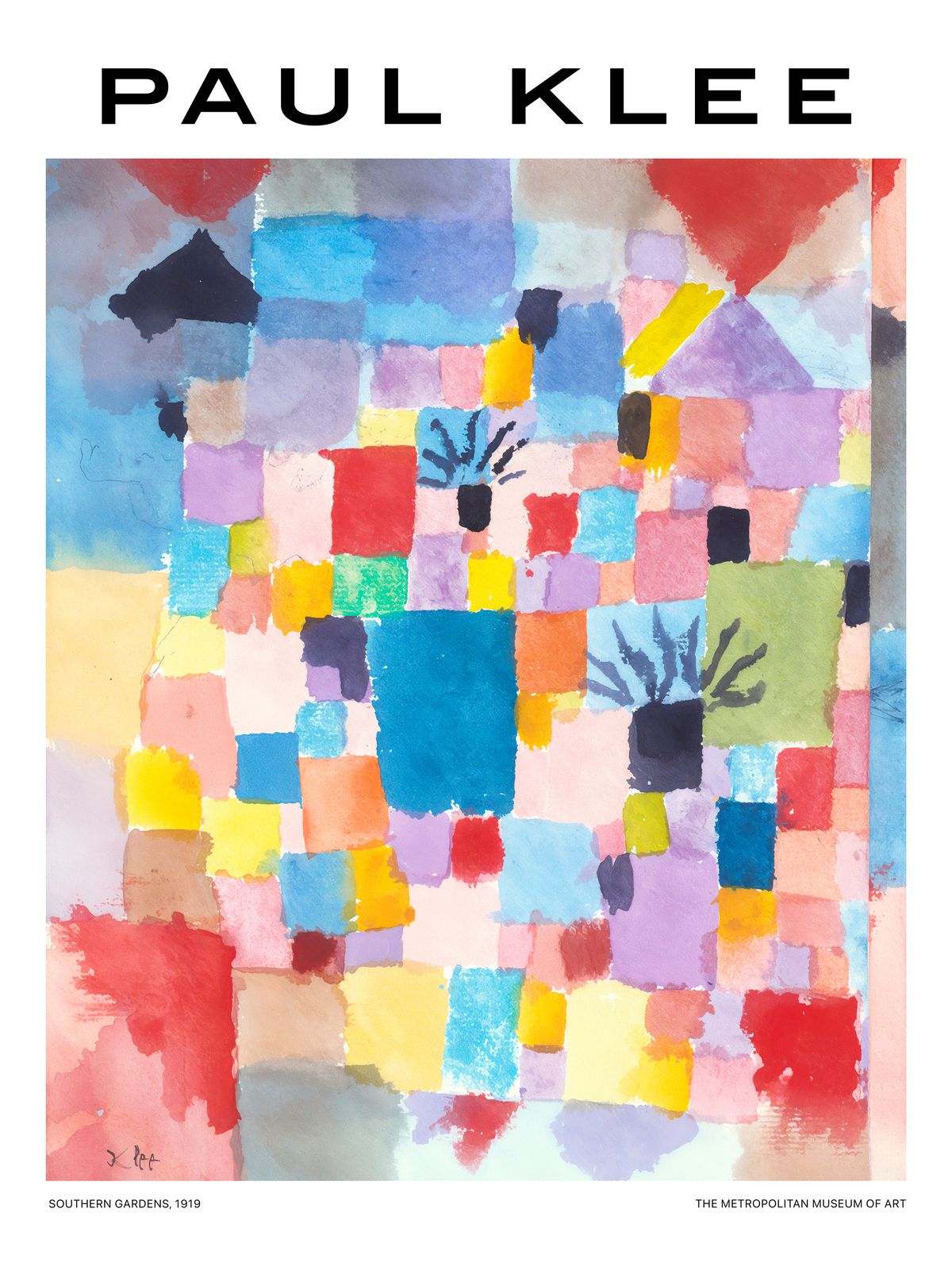 Poster - Paul Klee: Södra trädgårdar