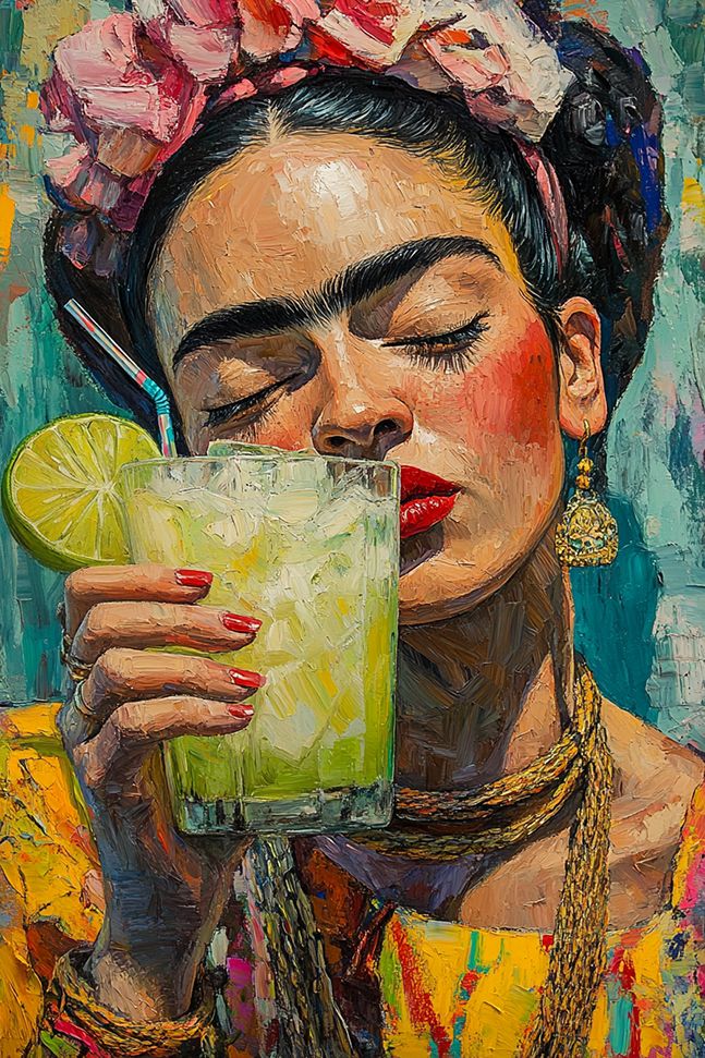 Poster - Frida Kahlo Porträtt