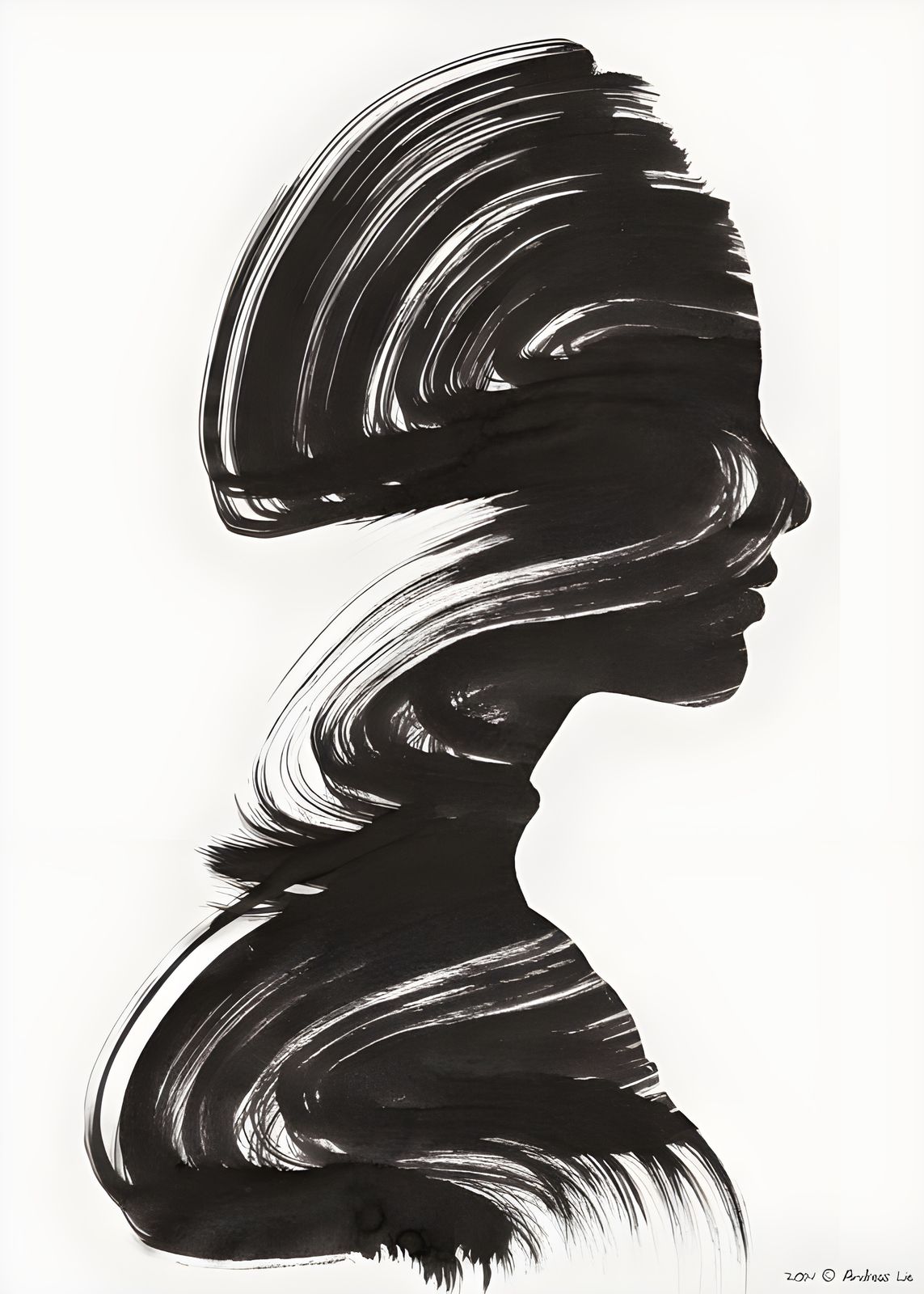 Poster - Abstrakt Silhuett