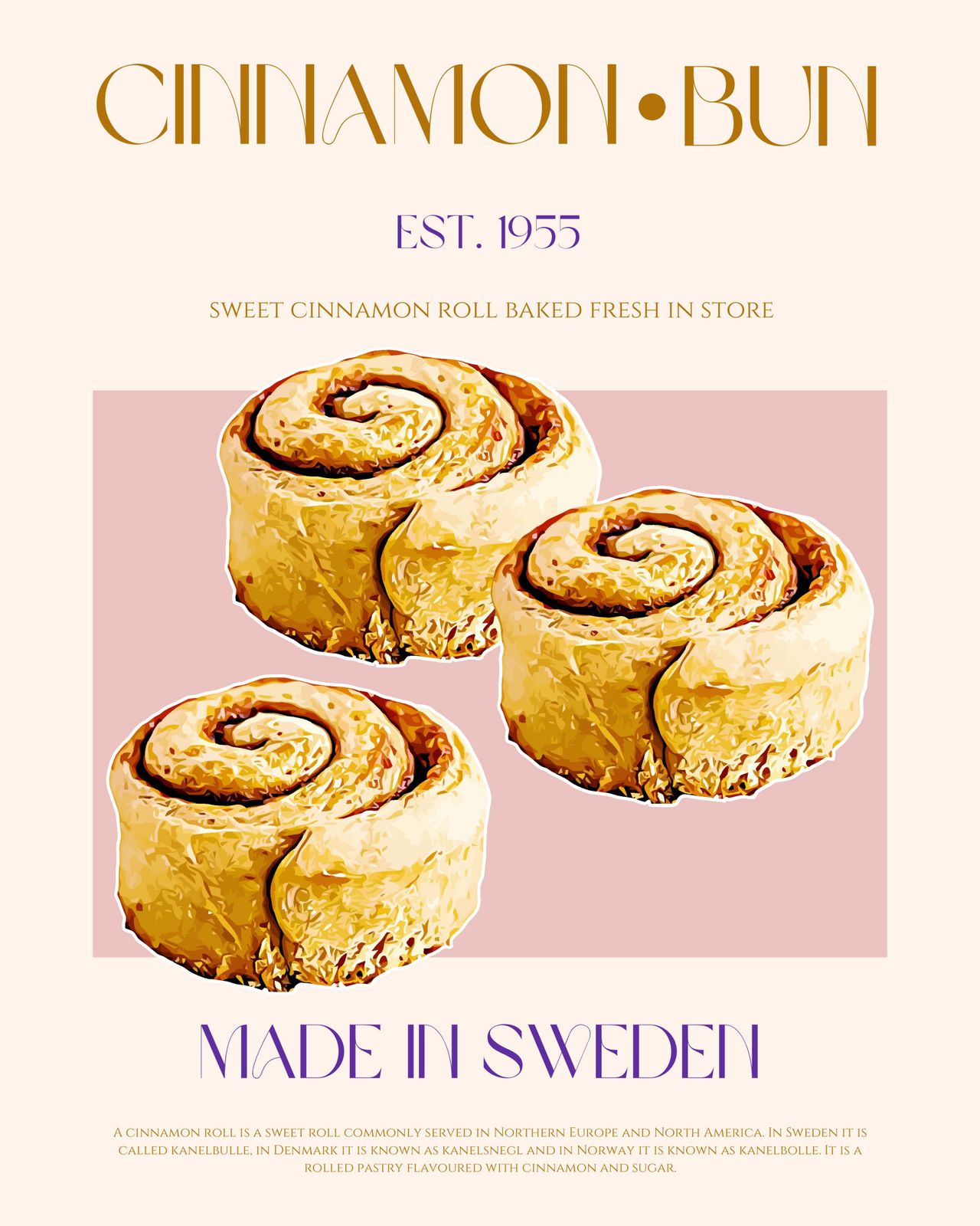 Poster - Kanelbulle