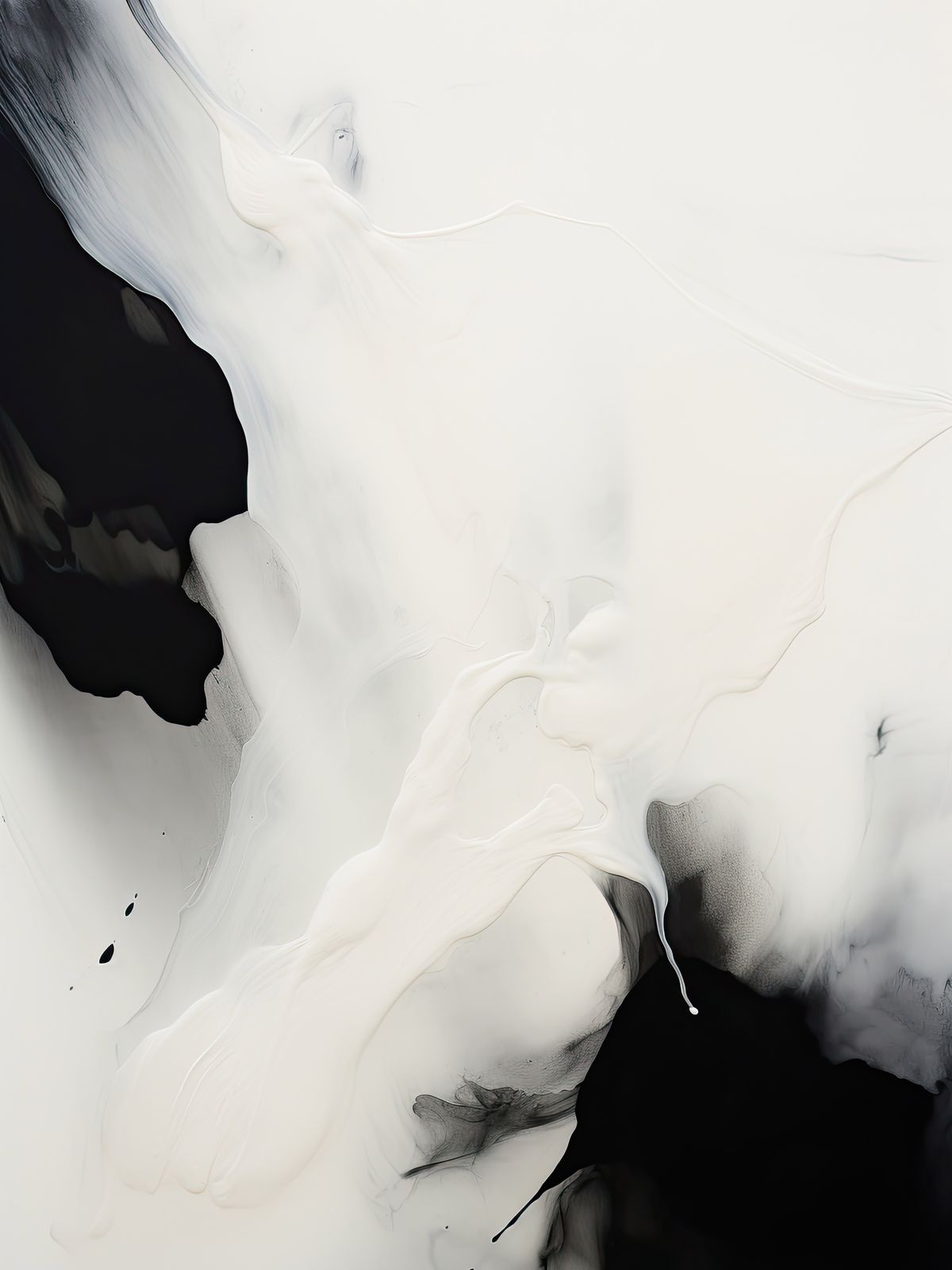 Poster - Abstrakt Svart och Vitt