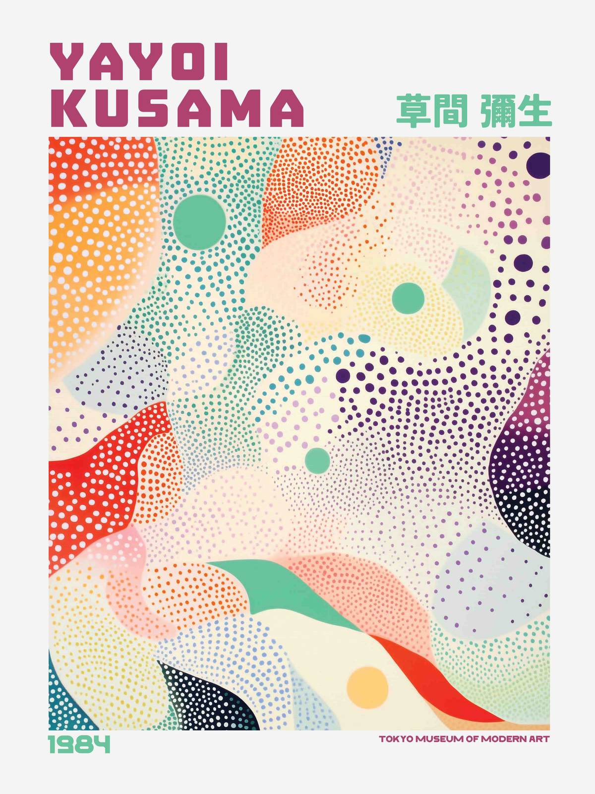 Affisch - Yayoi Kusama Abstrakt