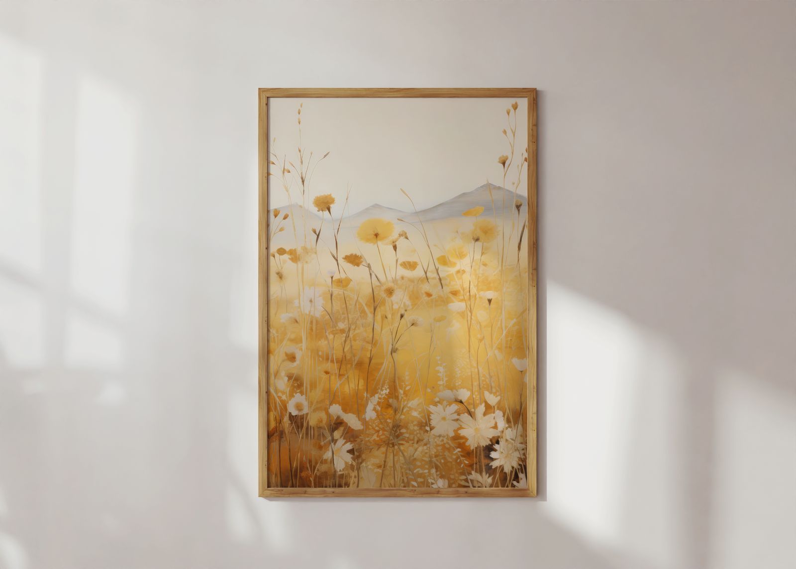 Poster - Gult Blomsteräng