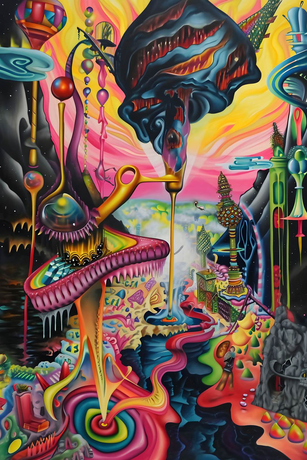 Affisch - Surrealistisk Drömlandskap